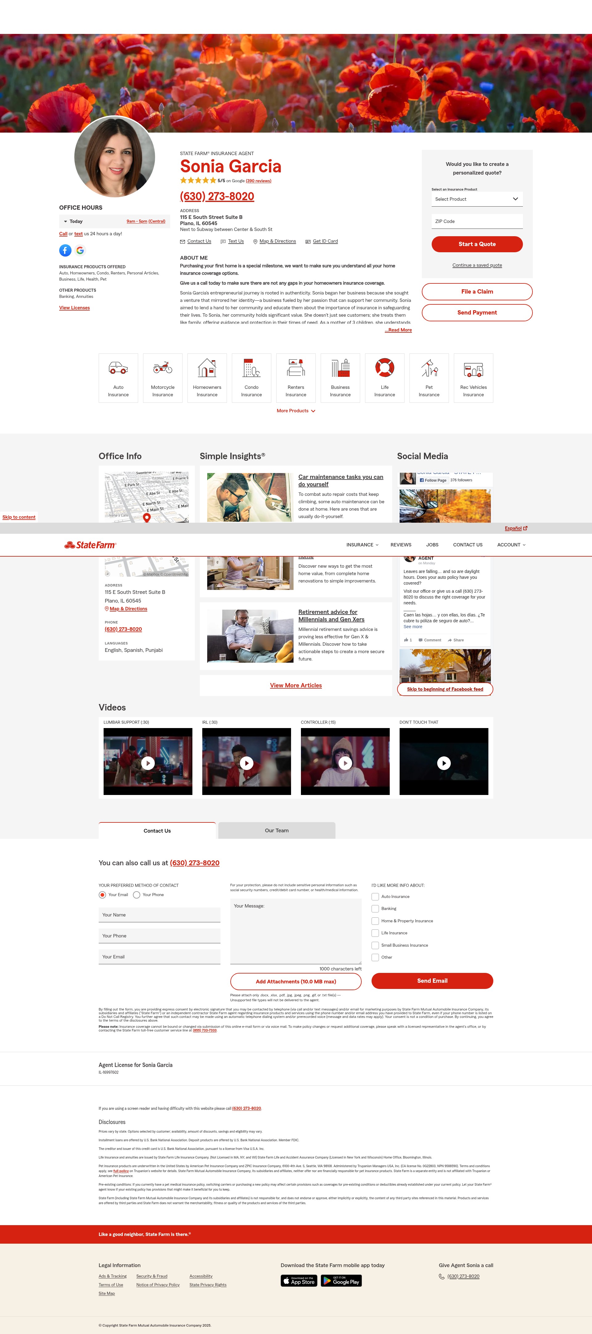 Screenshot of www.agentsoniagarcia.com