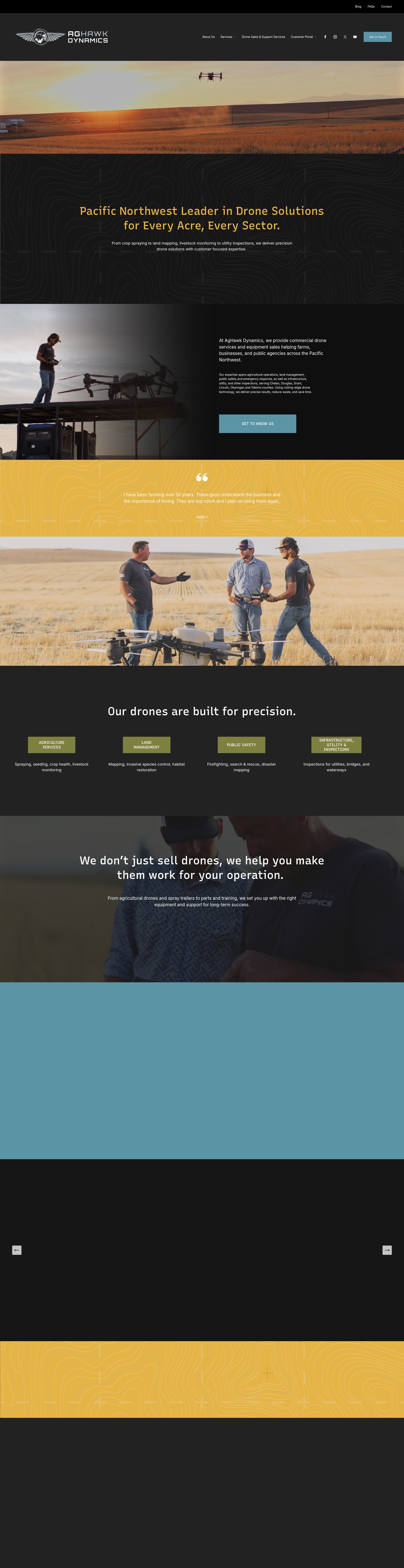 Screenshot of www.aghawkdynamics.com