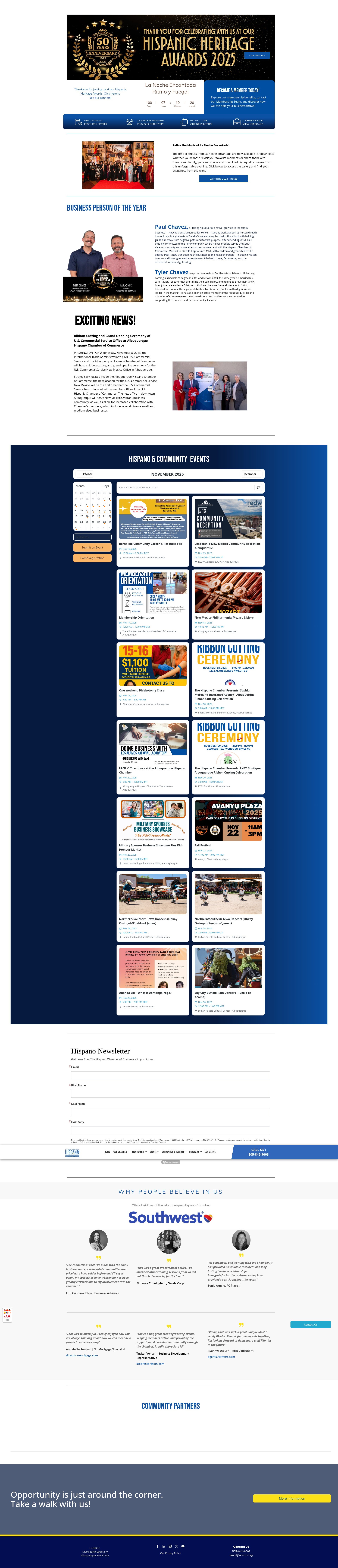 Screenshot of www.ahcnm.org