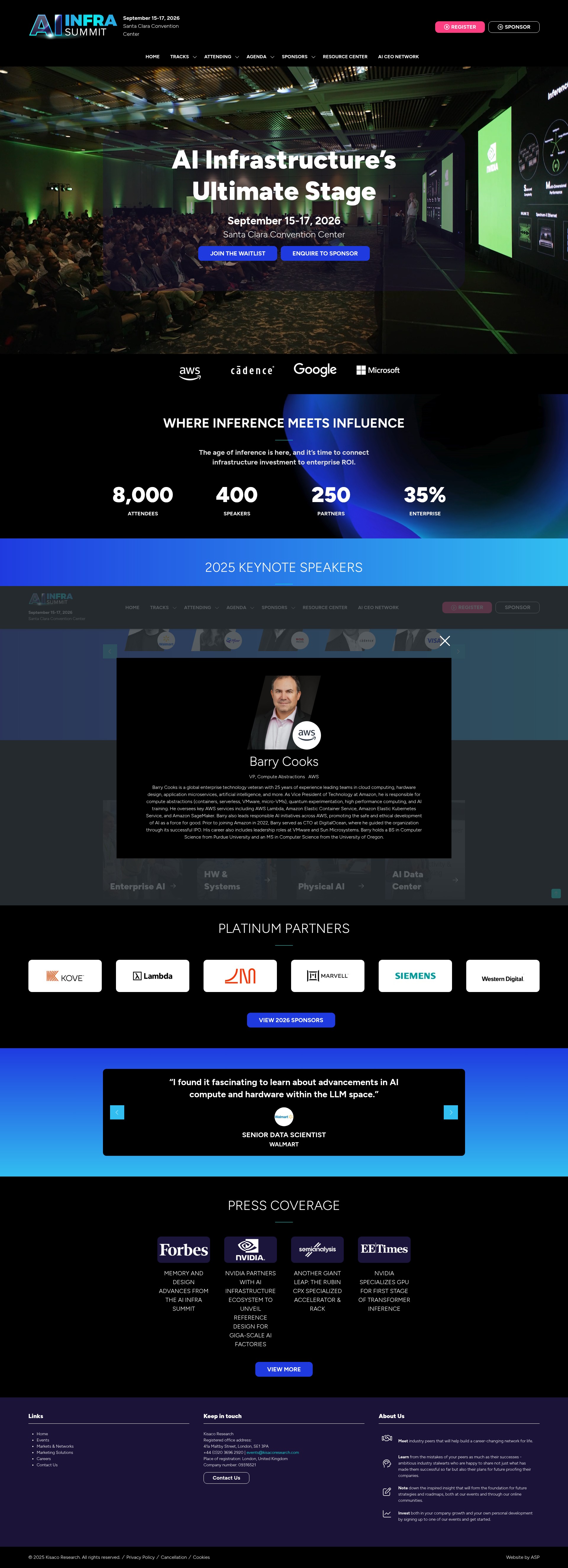 Screenshot of www.ai-infra-summit.com