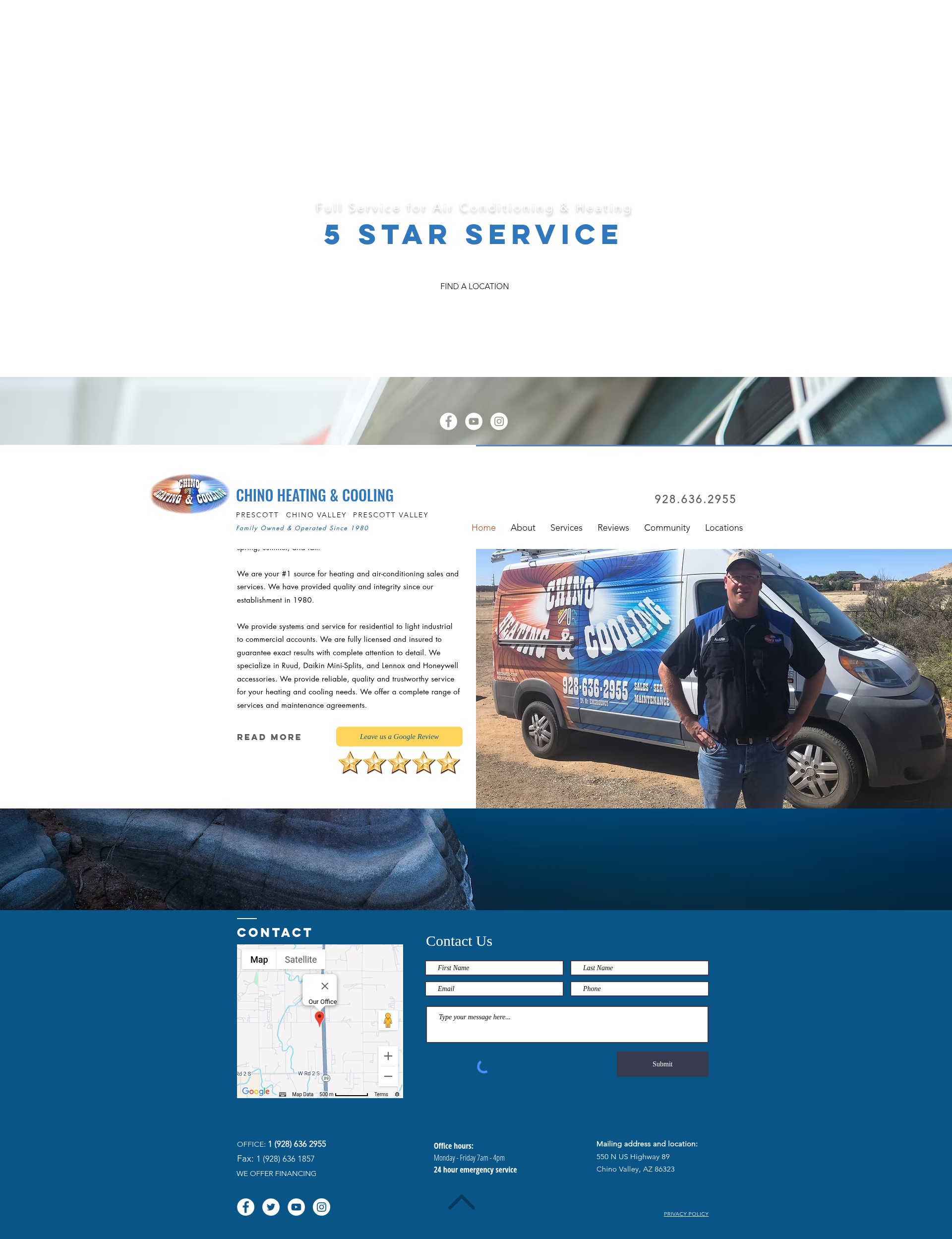 Screenshot of www.airconditionerprescott.com