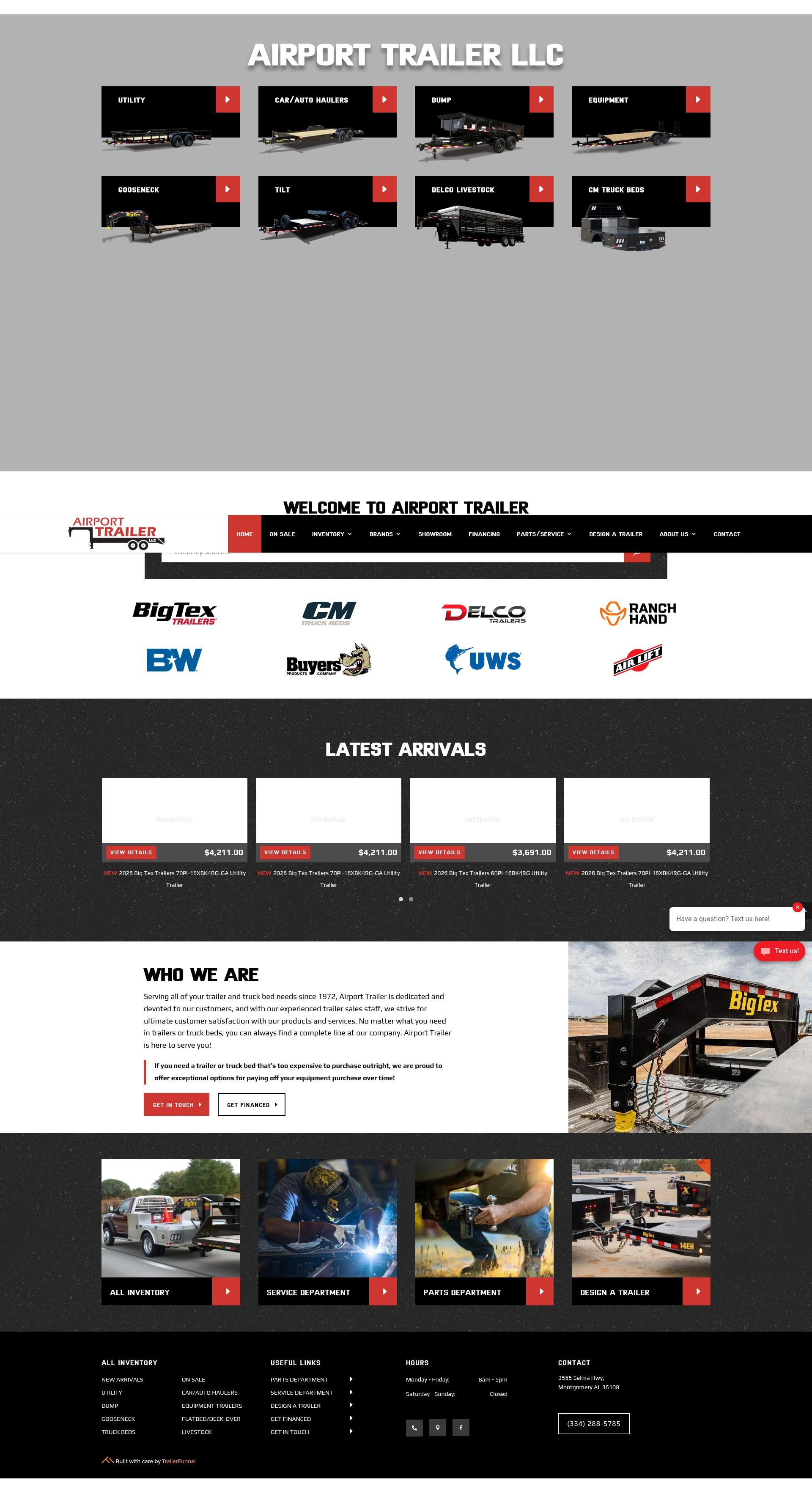 Screenshot of www.airporttrailer.com