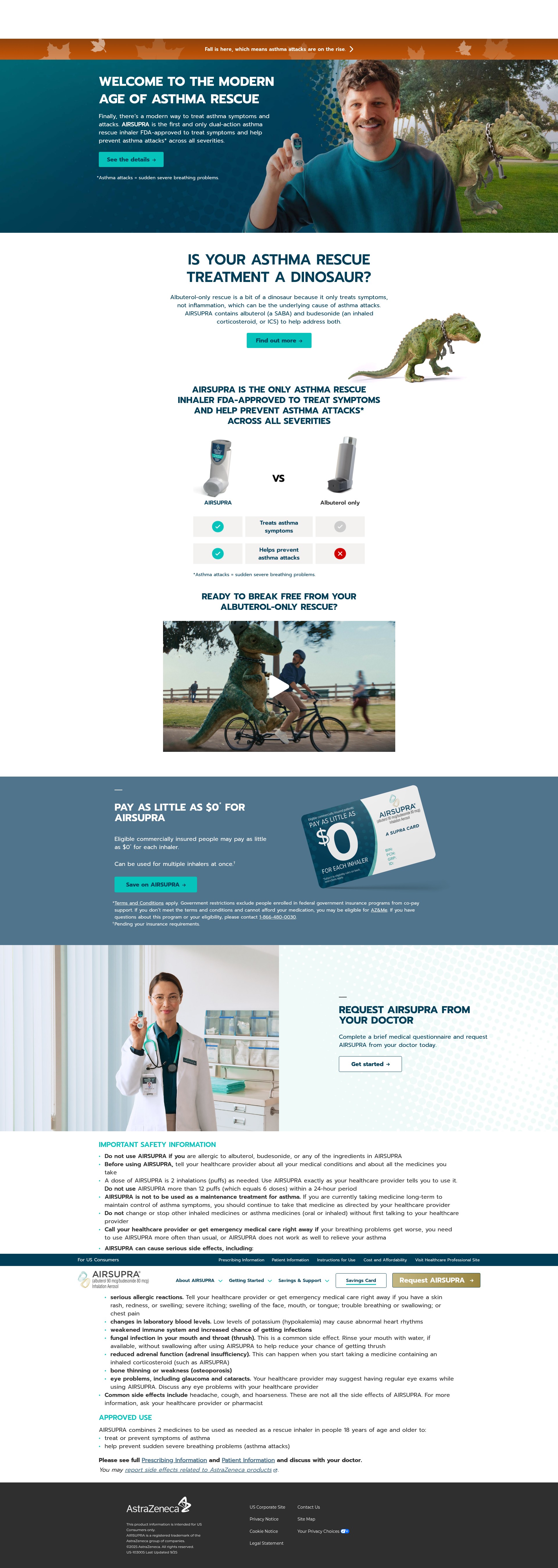 Screenshot of www.airsupra.com