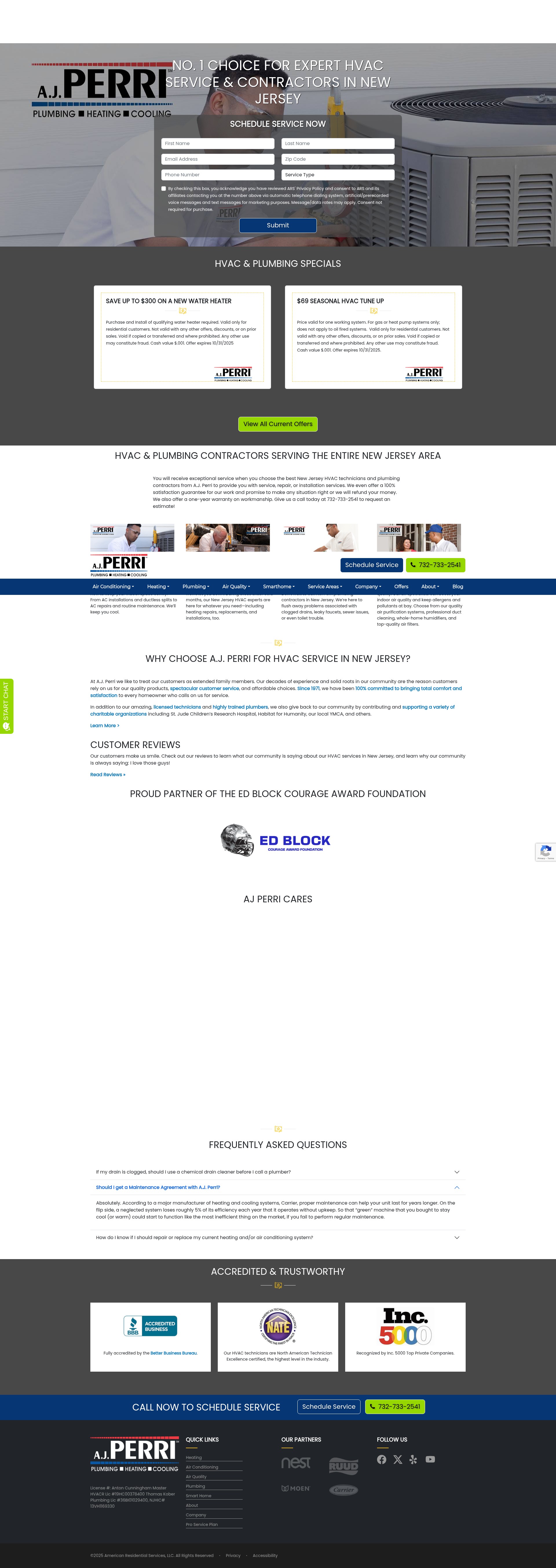 Screenshot of www.ajperri.com