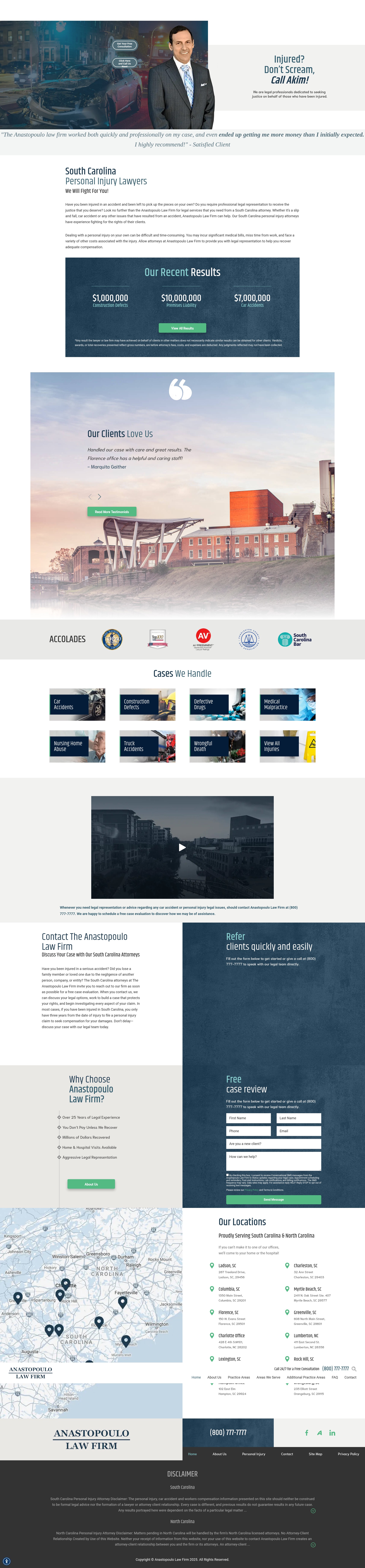 Screenshot of www.akimlawfirm.com