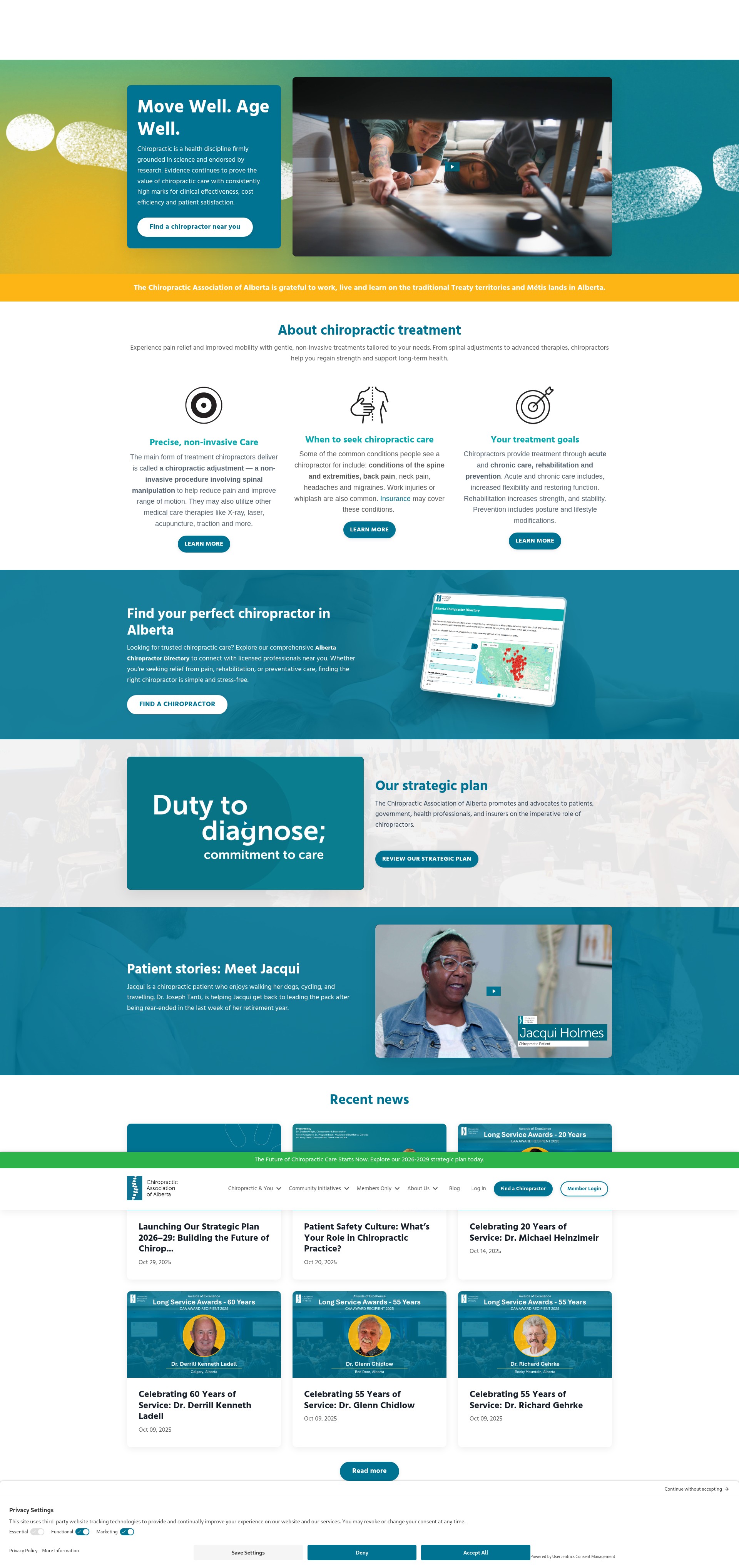 Screenshot of www.albertachiro.com