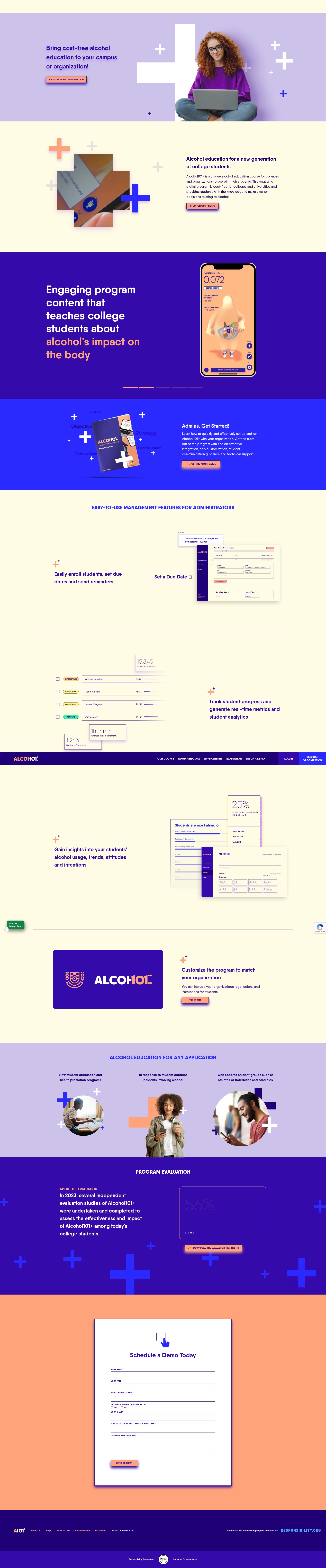 Screenshot of www.alcohol101.plus