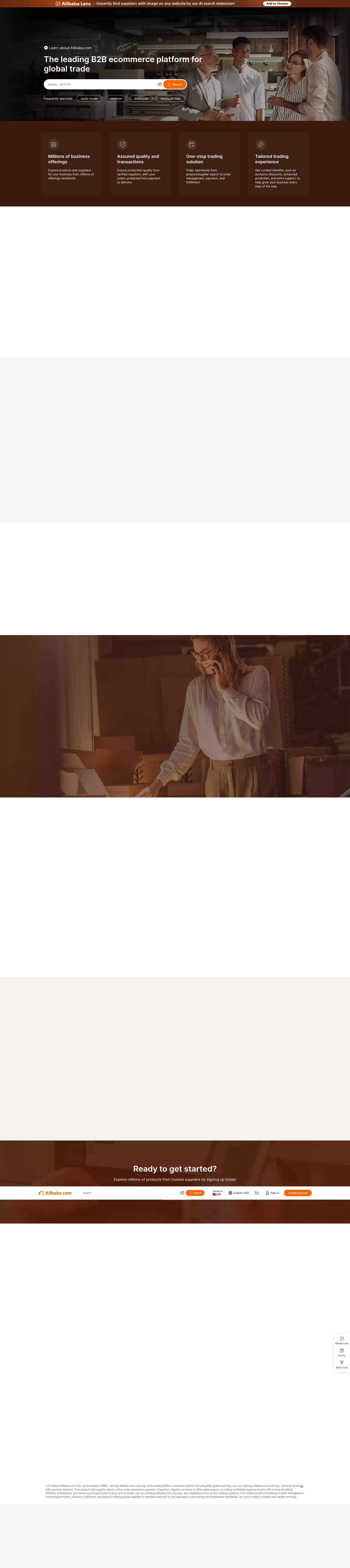 Screenshot of www.alibaba.com