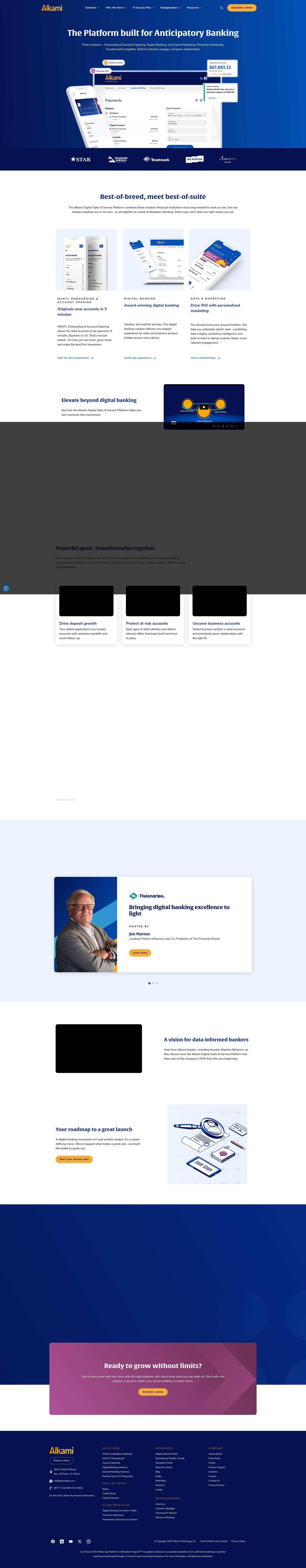 Screenshot of www.alkami.com