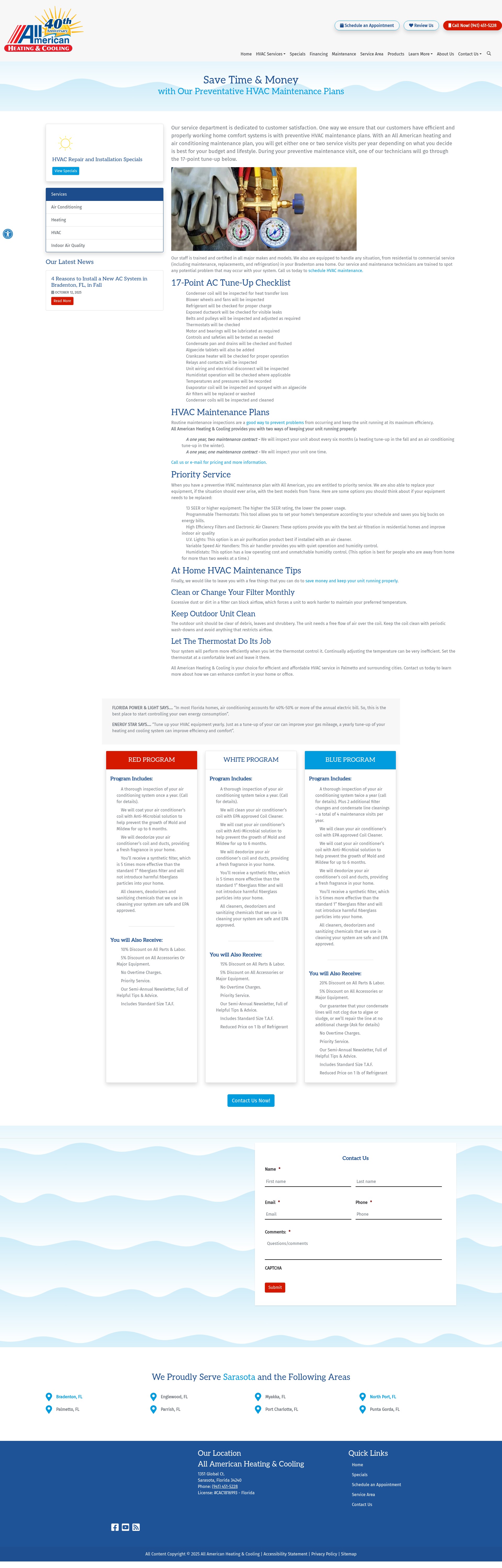 Screenshot of www.allamericanhcus.com