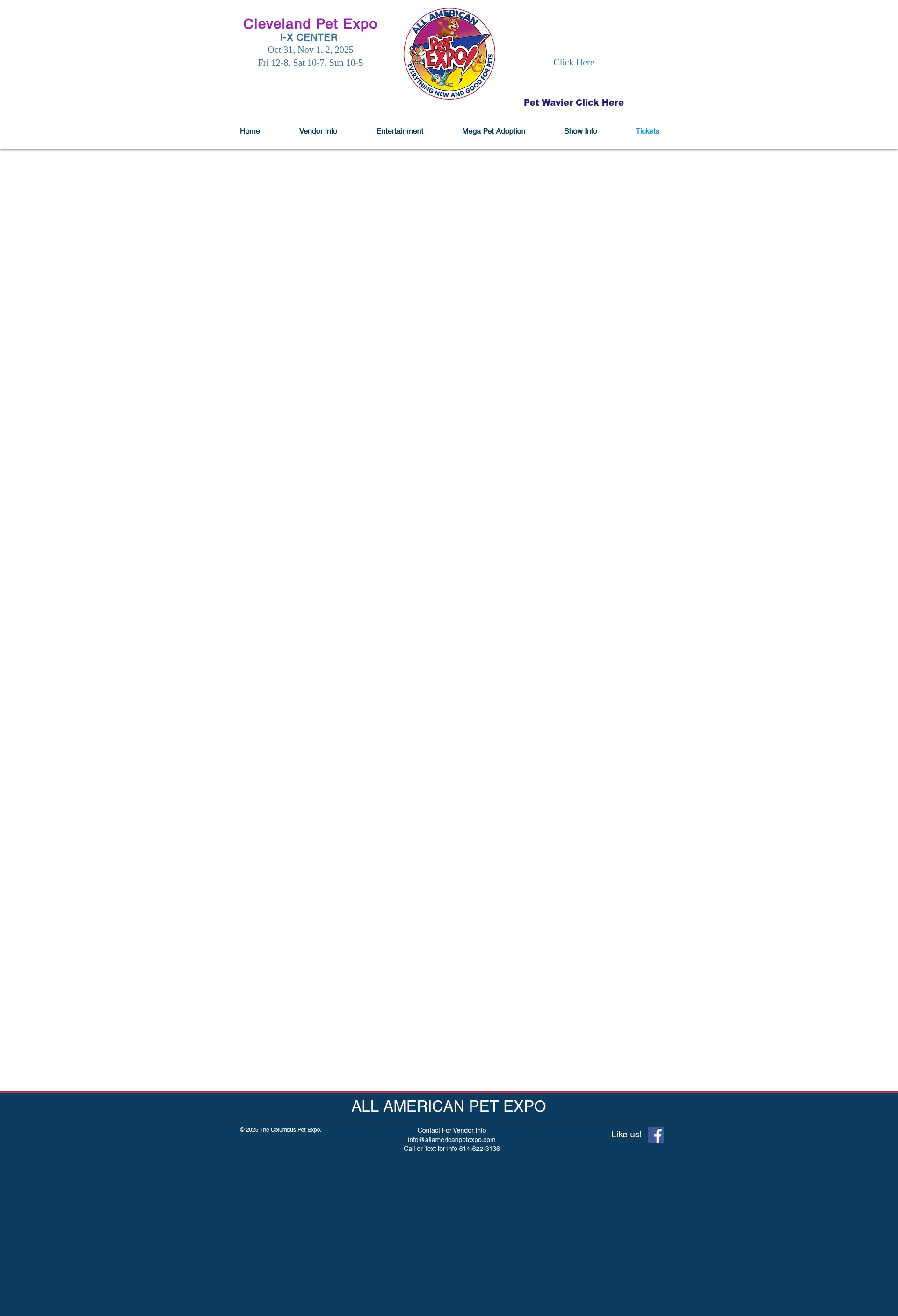 Screenshot of www.allamericanpetexpo.com