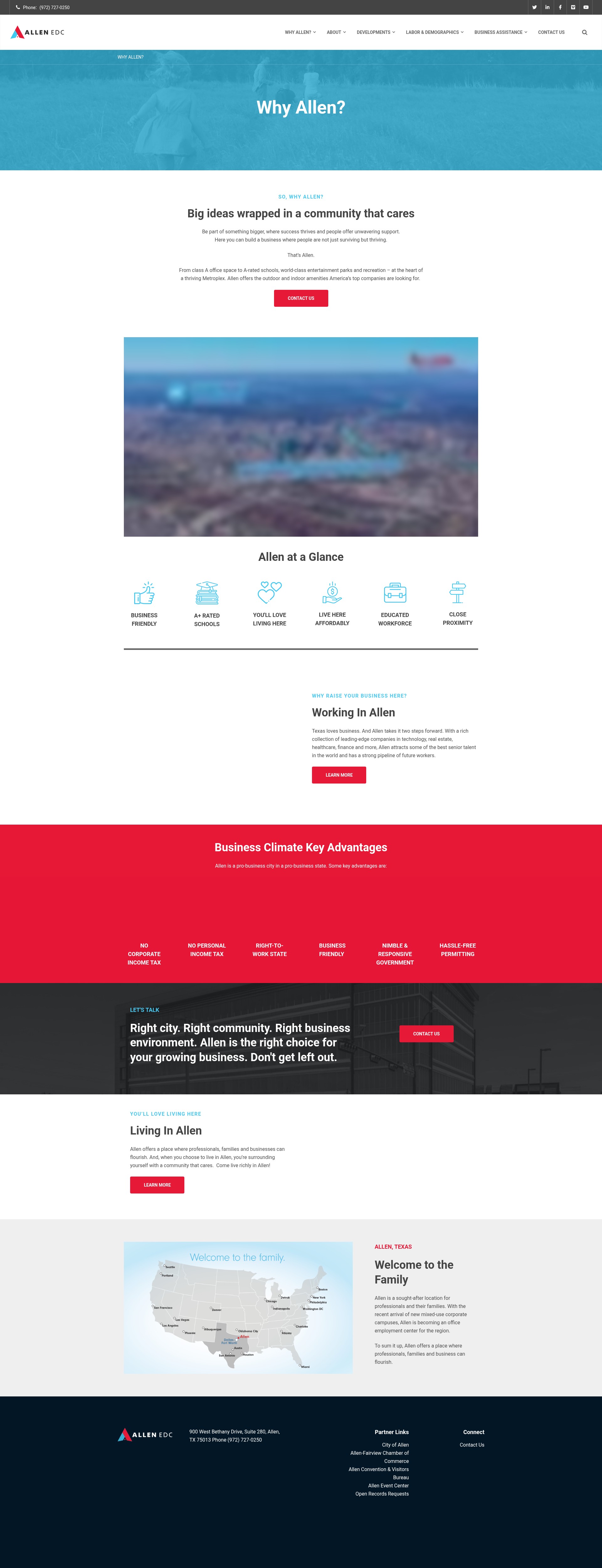 Screenshot of www.allenedc.com