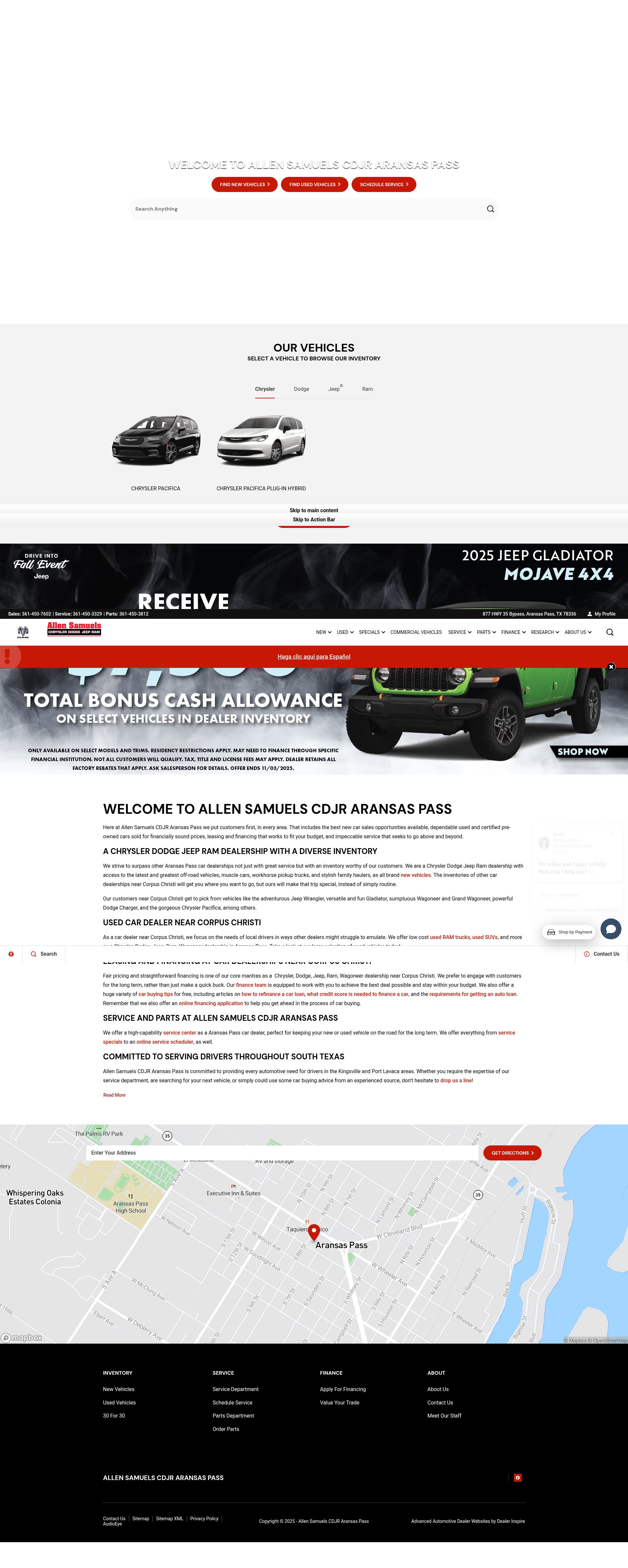 Screenshot of www.allensamuelsap.com
