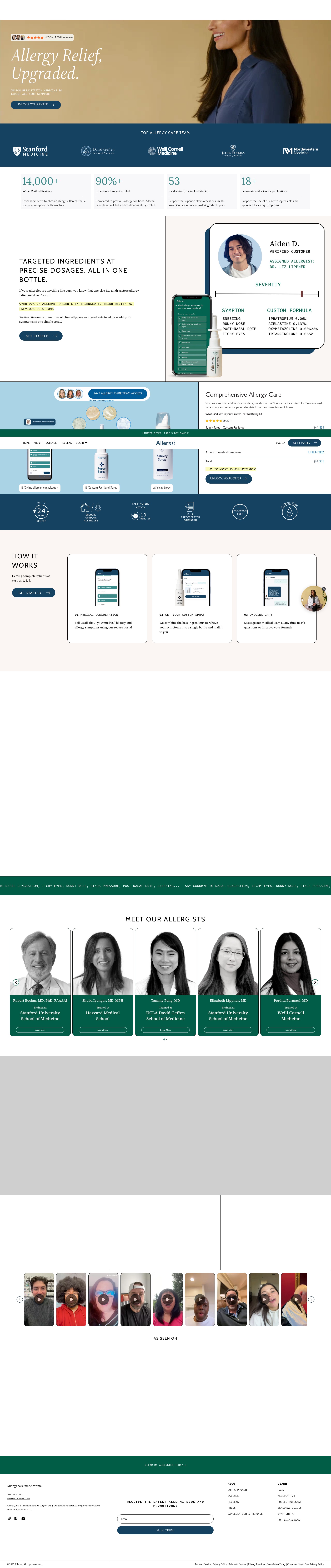 Screenshot of www.allermi.com