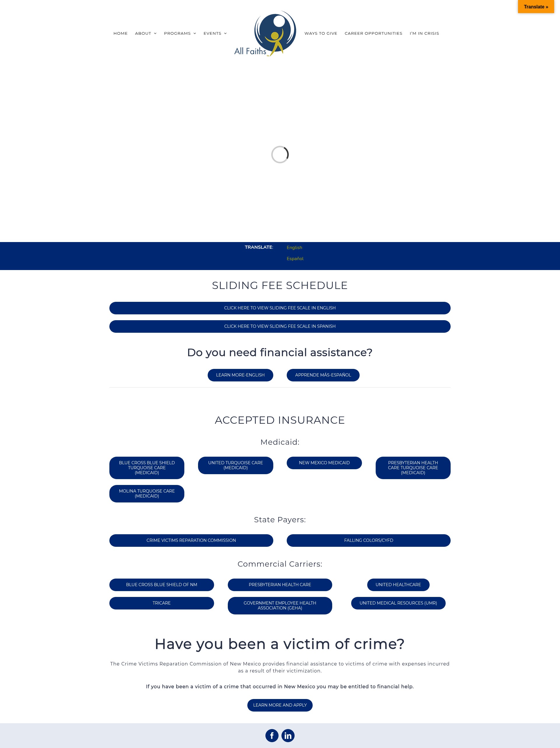 Screenshot of www.allfaiths.org