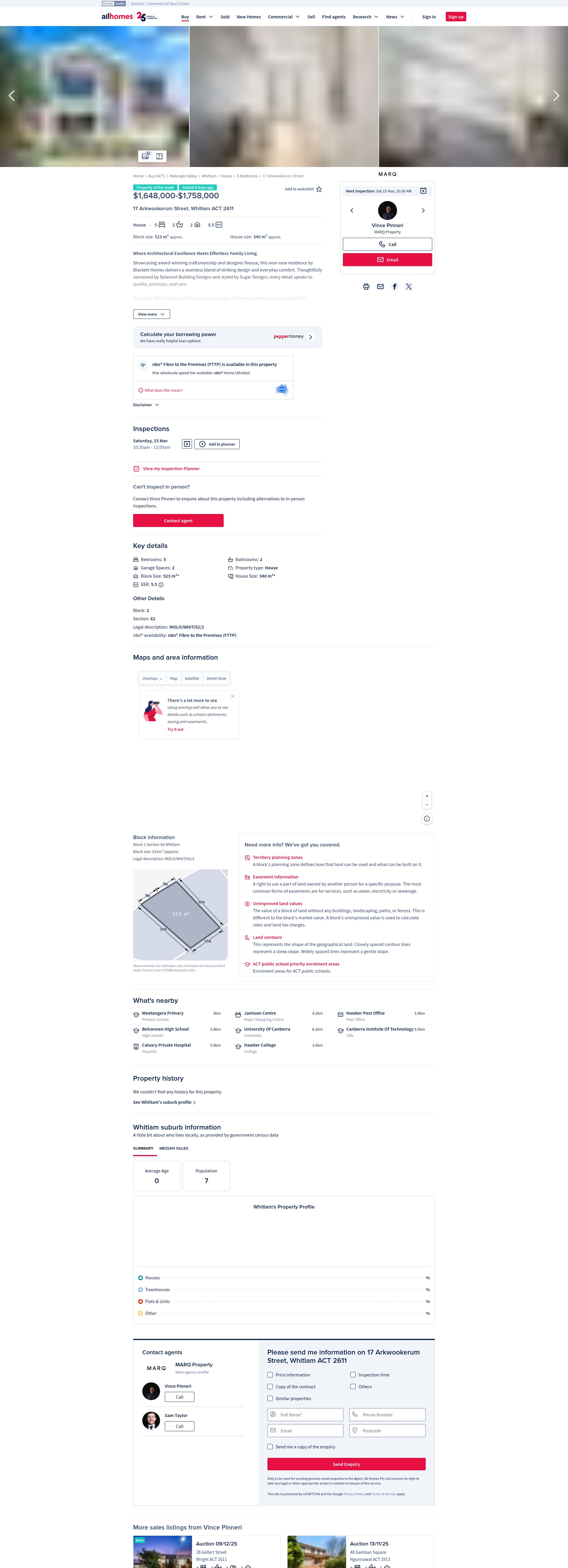 Screenshot of www.allhomes.com.au