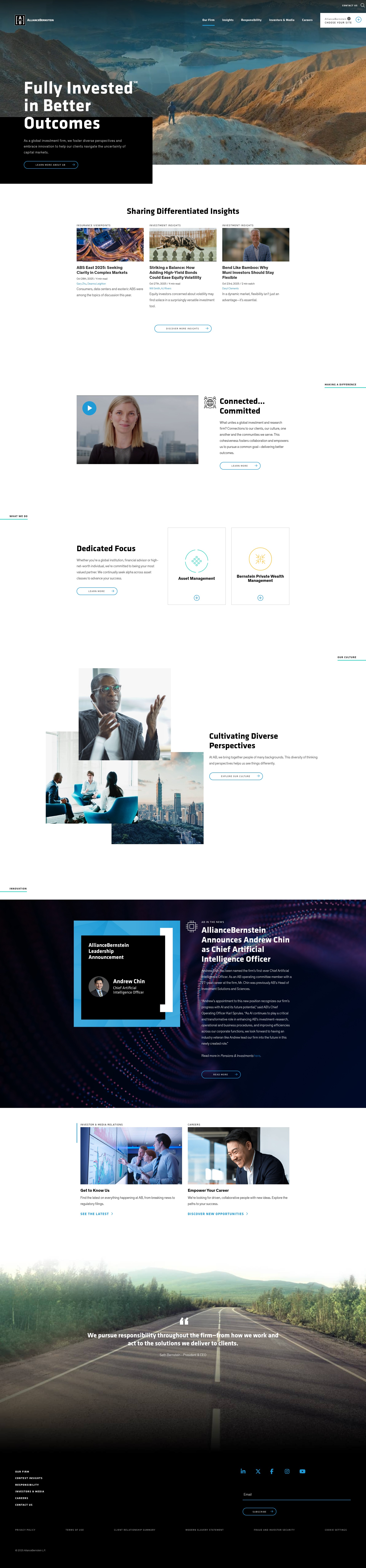 Screenshot of www.alliancebernstein.com