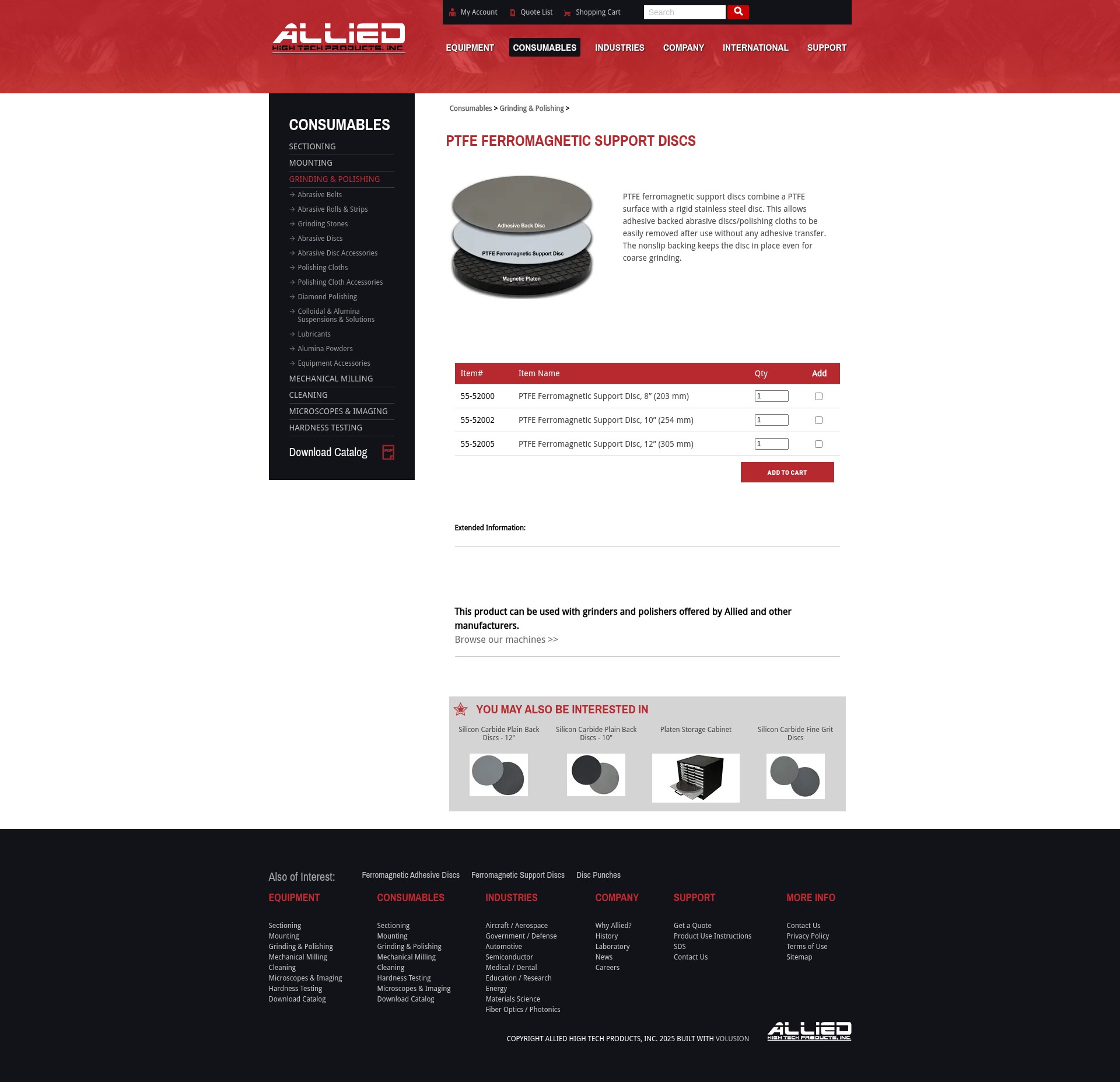 Screenshot of www.alliedhightech.com