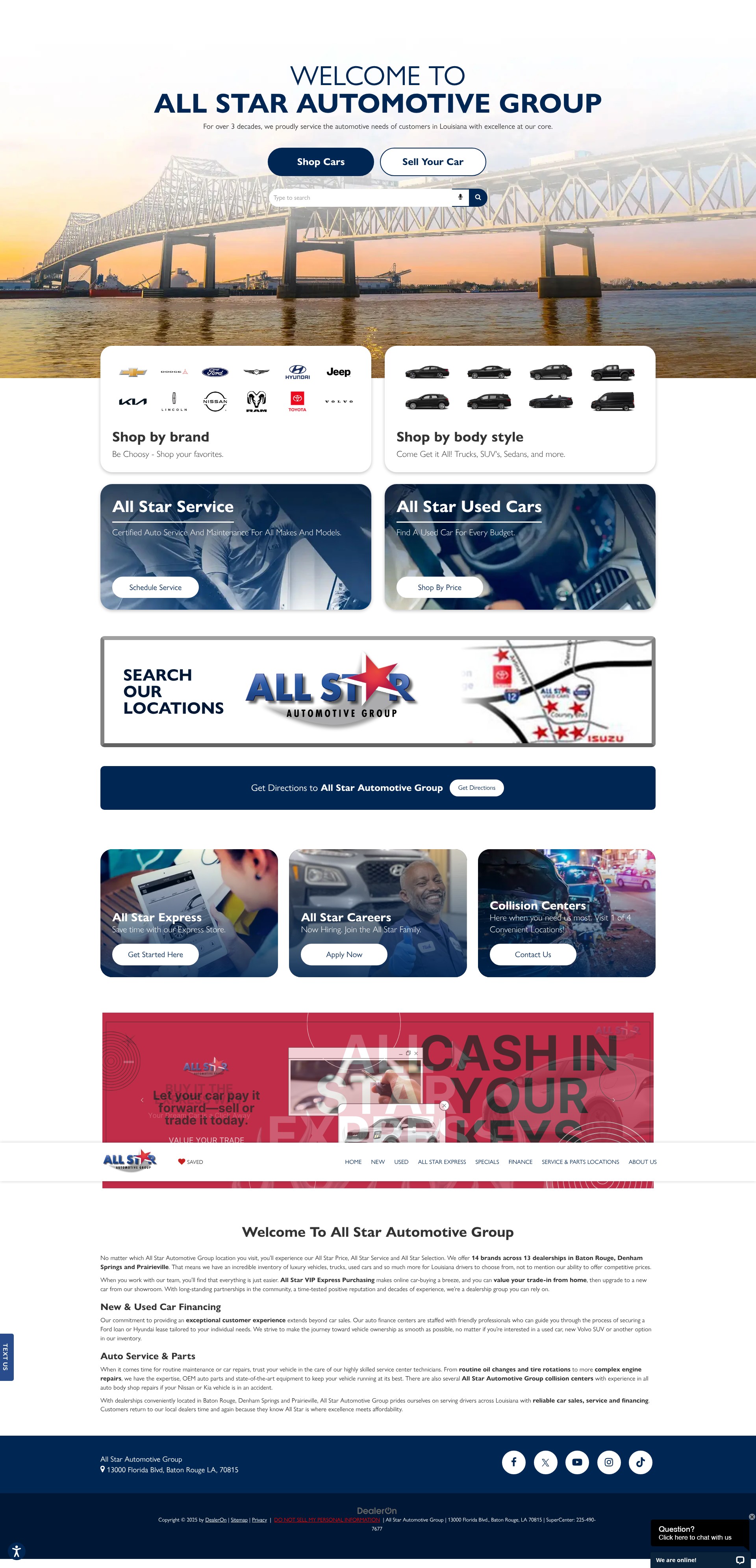 Screenshot of www.allstarautomotive.com