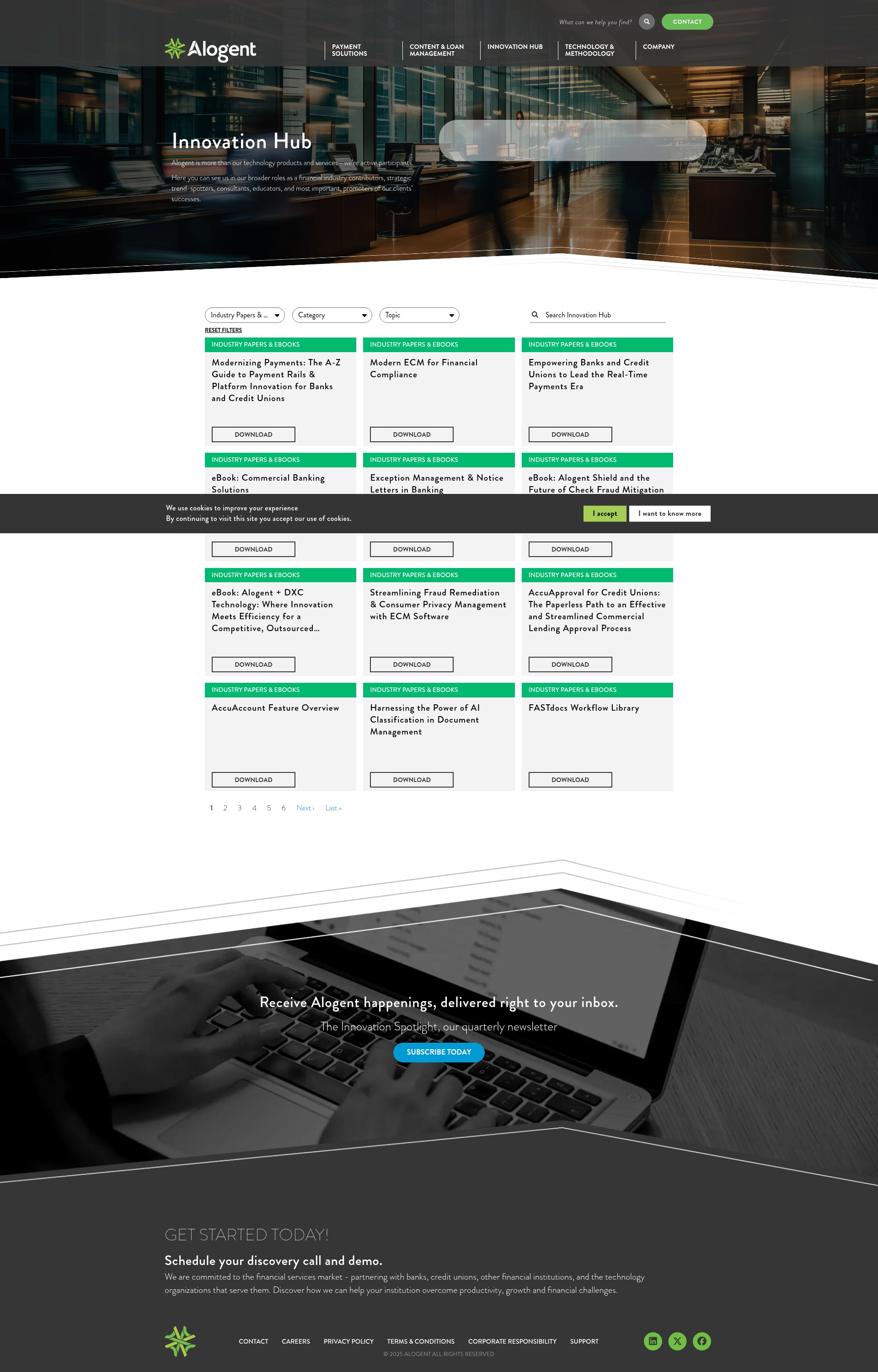 Screenshot of www.alogent.com