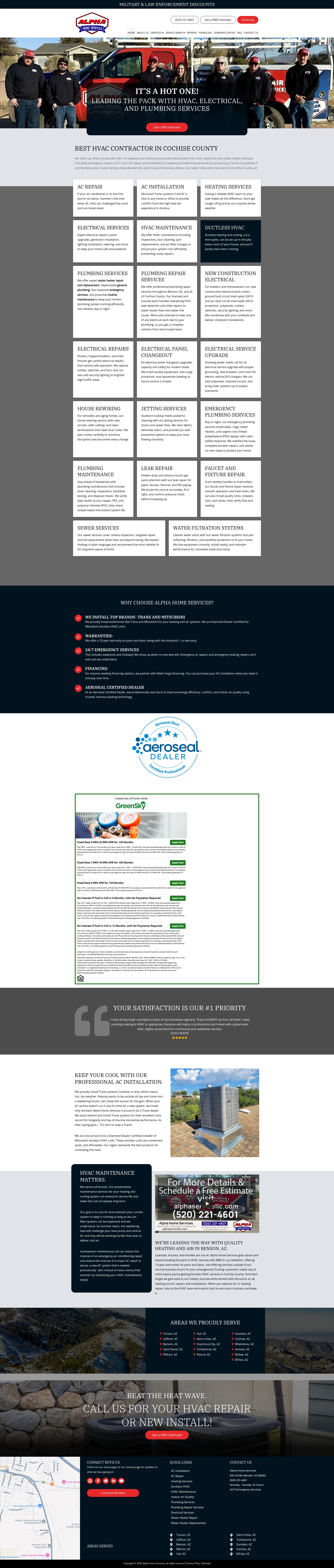 Screenshot of www.alphaservicellc.com
