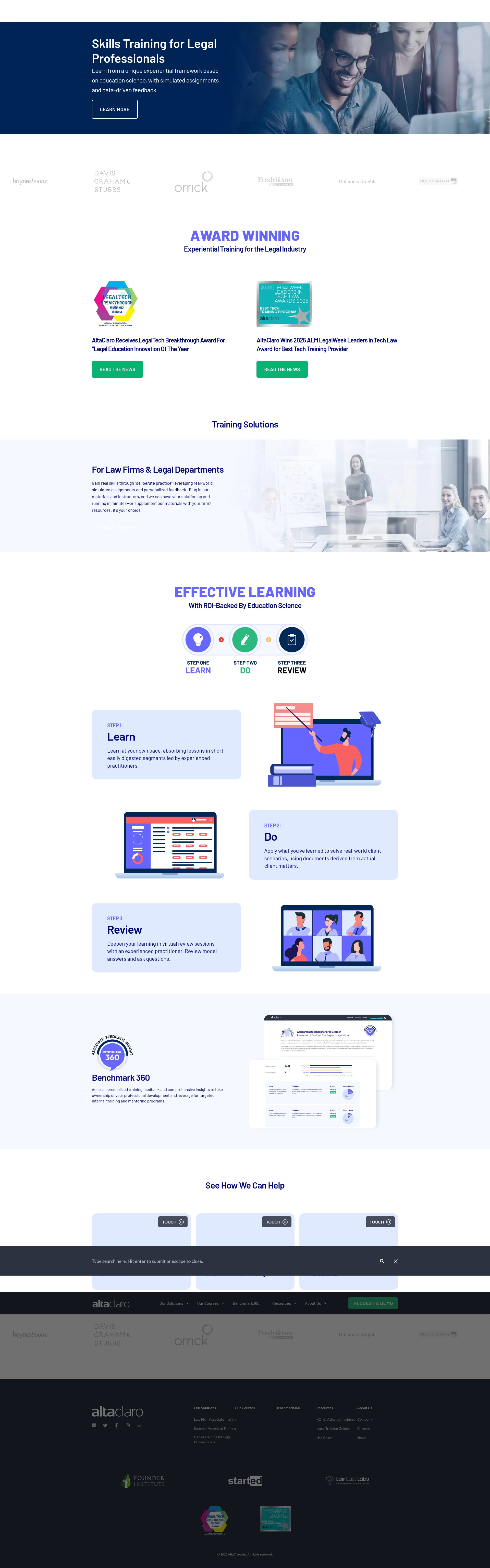 Screenshot of www.altaclaro.com