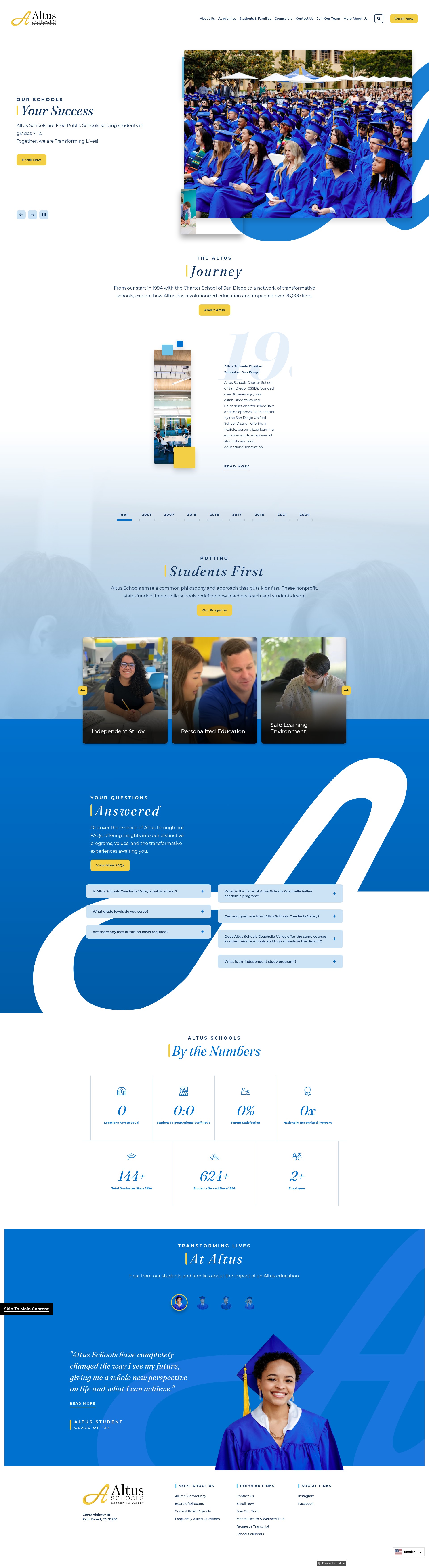 Screenshot of www.altuscoachellavalley.com