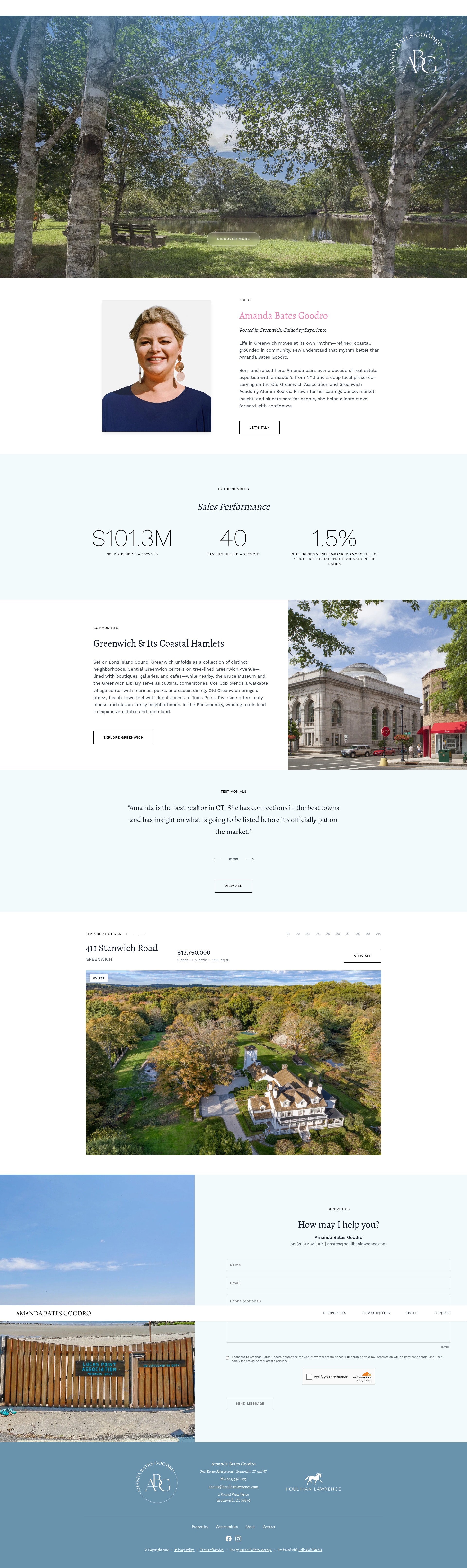 Screenshot of www.amandabatesrealtor.com