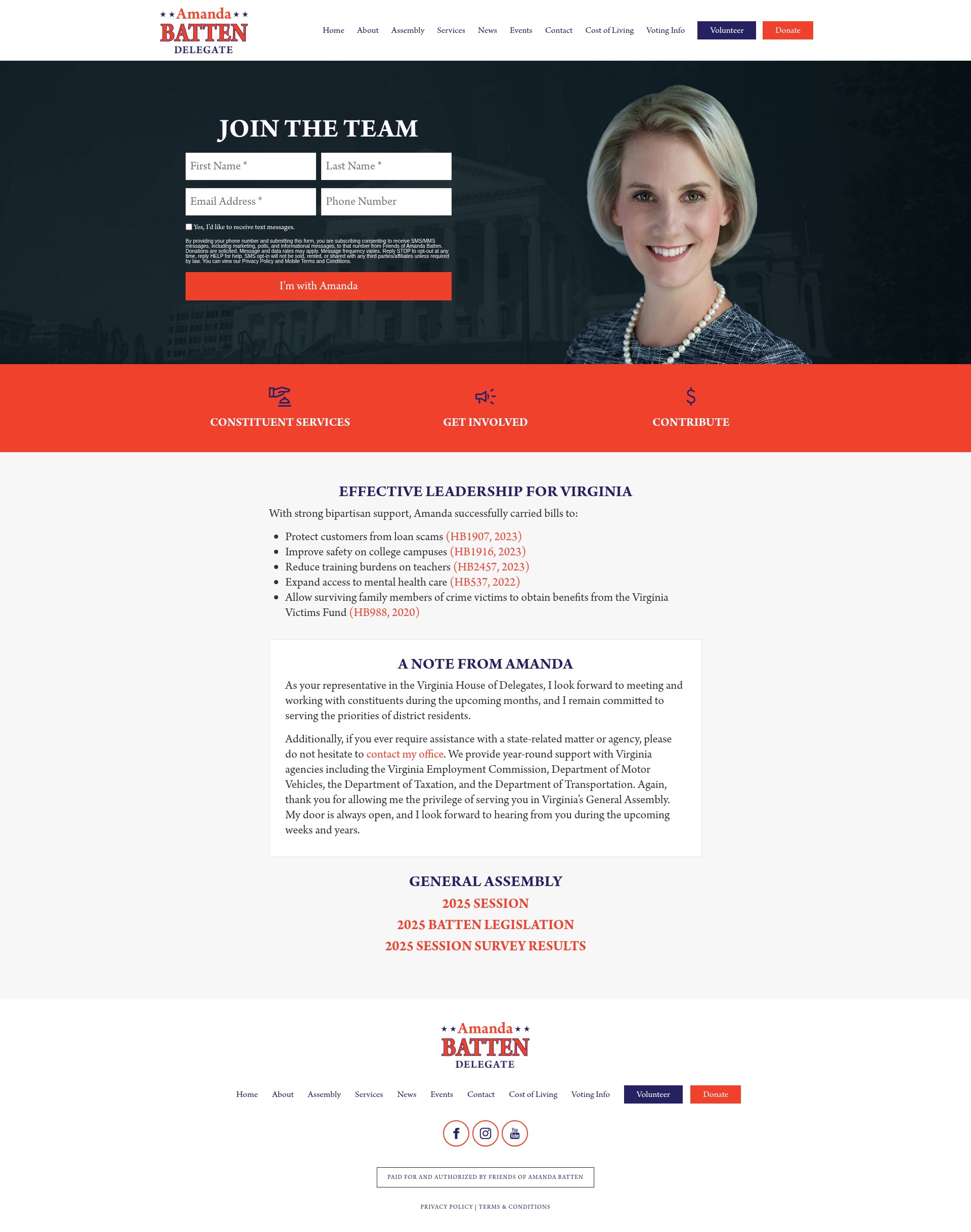 Screenshot of www.amandabatten.com