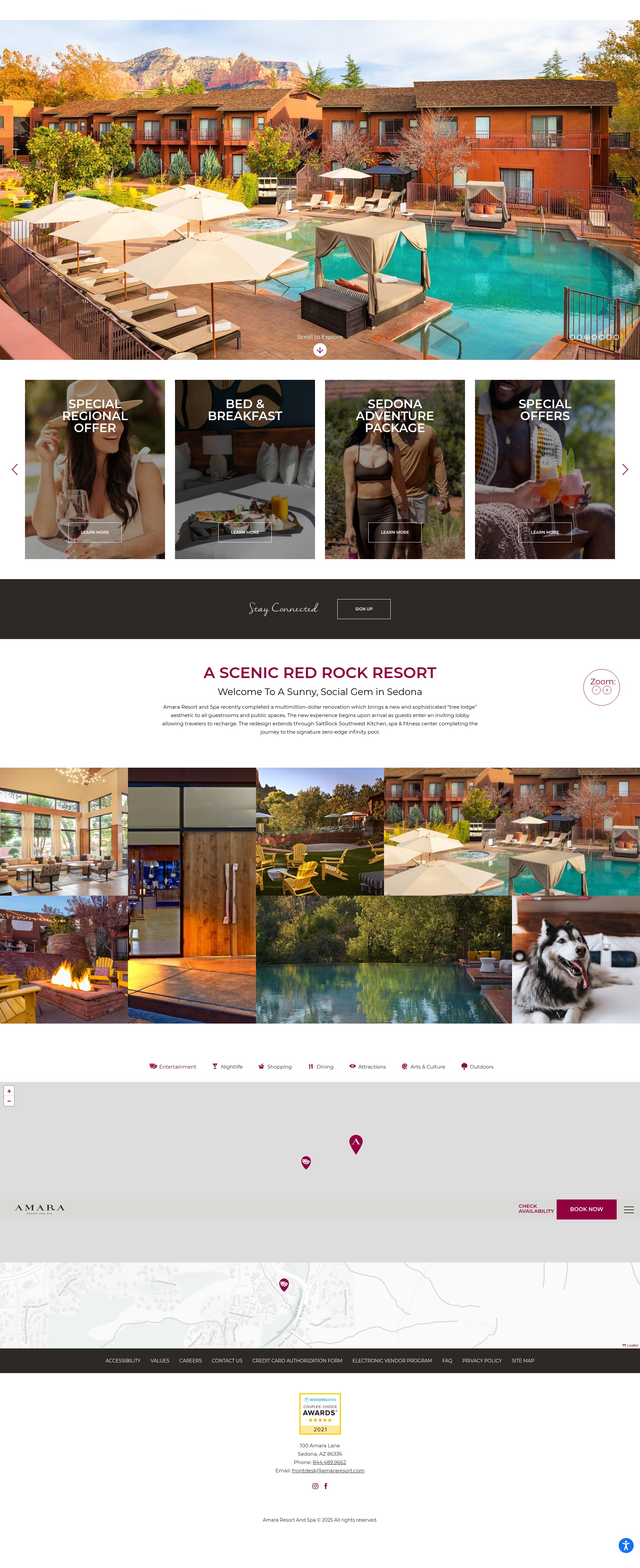 Screenshot of www.amararesort.com