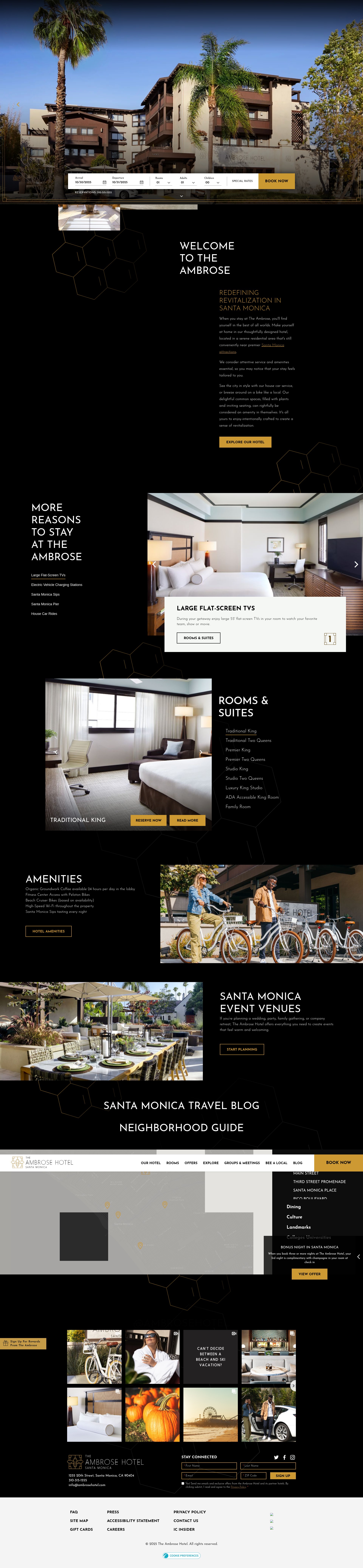Screenshot of www.ambrosehotel.com