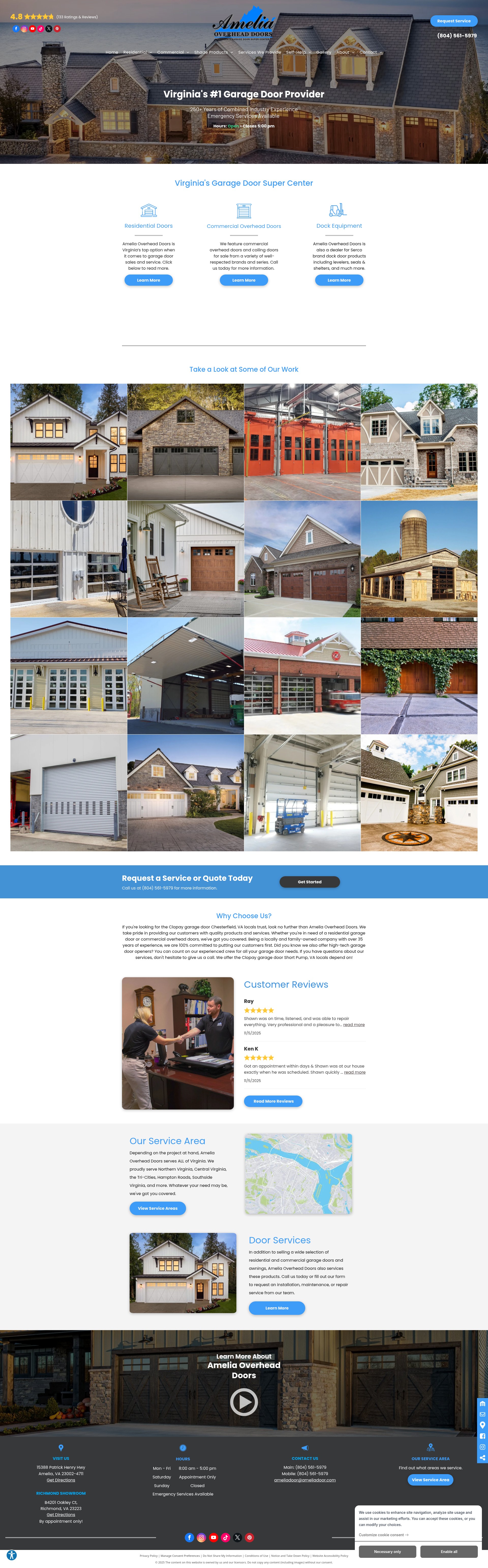 Screenshot of www.ameliadoor.com