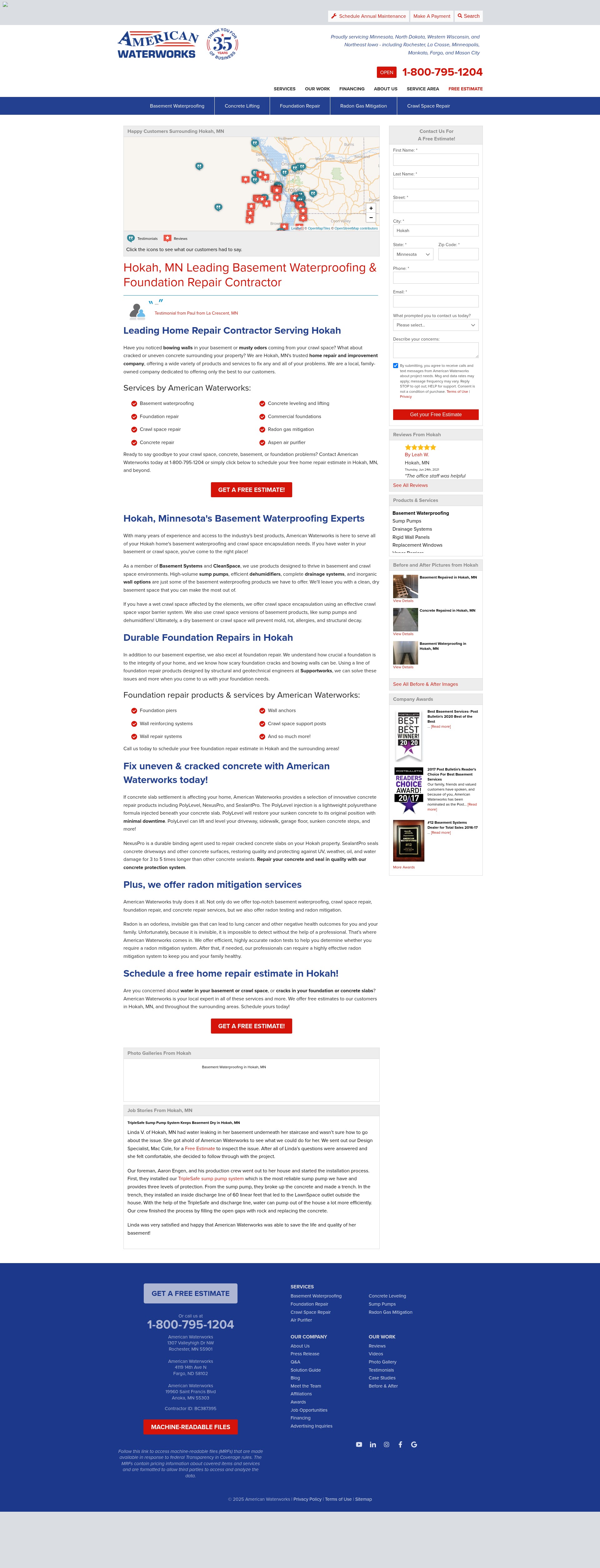 Screenshot of www.american-waterworks.com