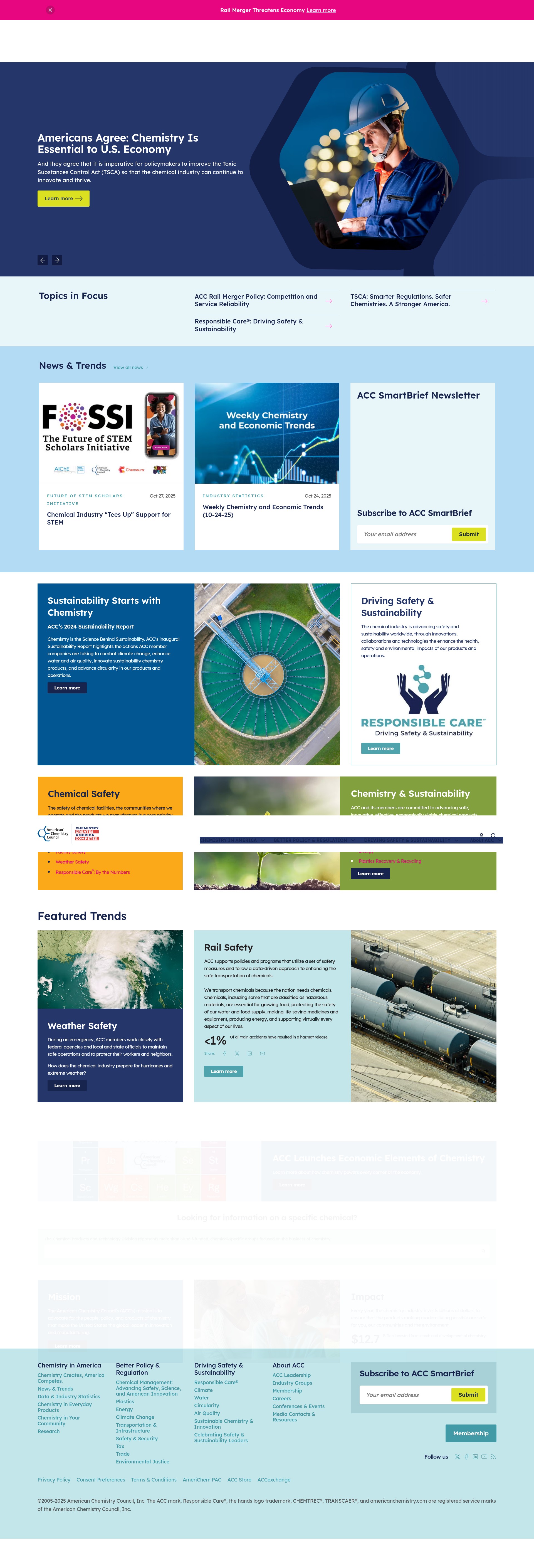 Screenshot of www.americanchemistry.com