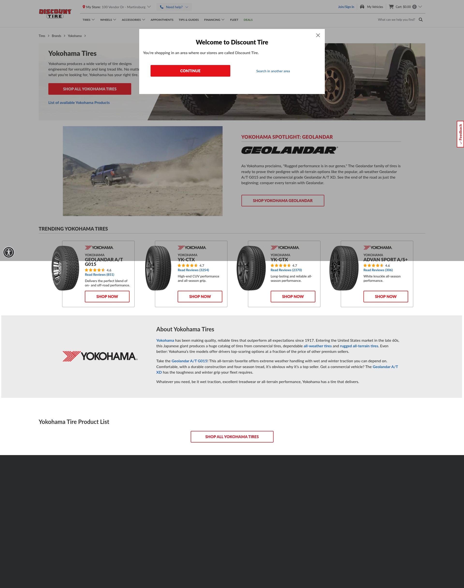 Screenshot of www.americastire.com