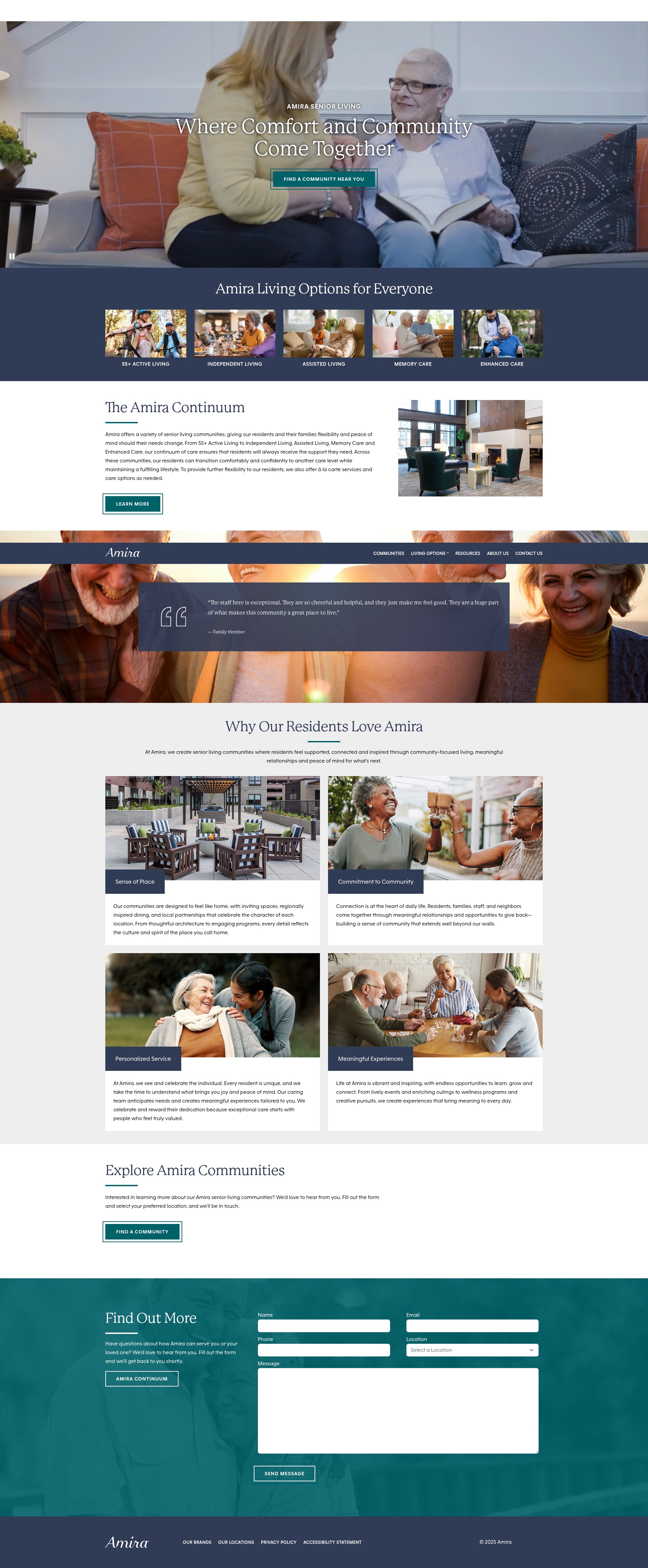Screenshot of www.amirachoice.com