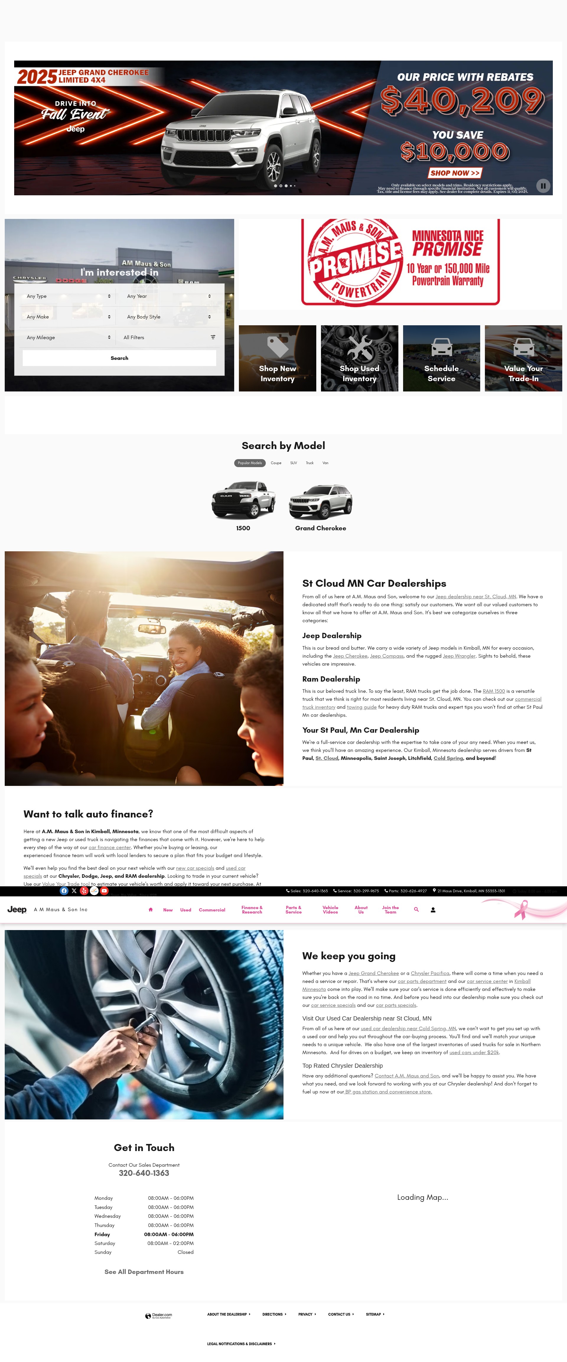 Screenshot of www.ammaus.com