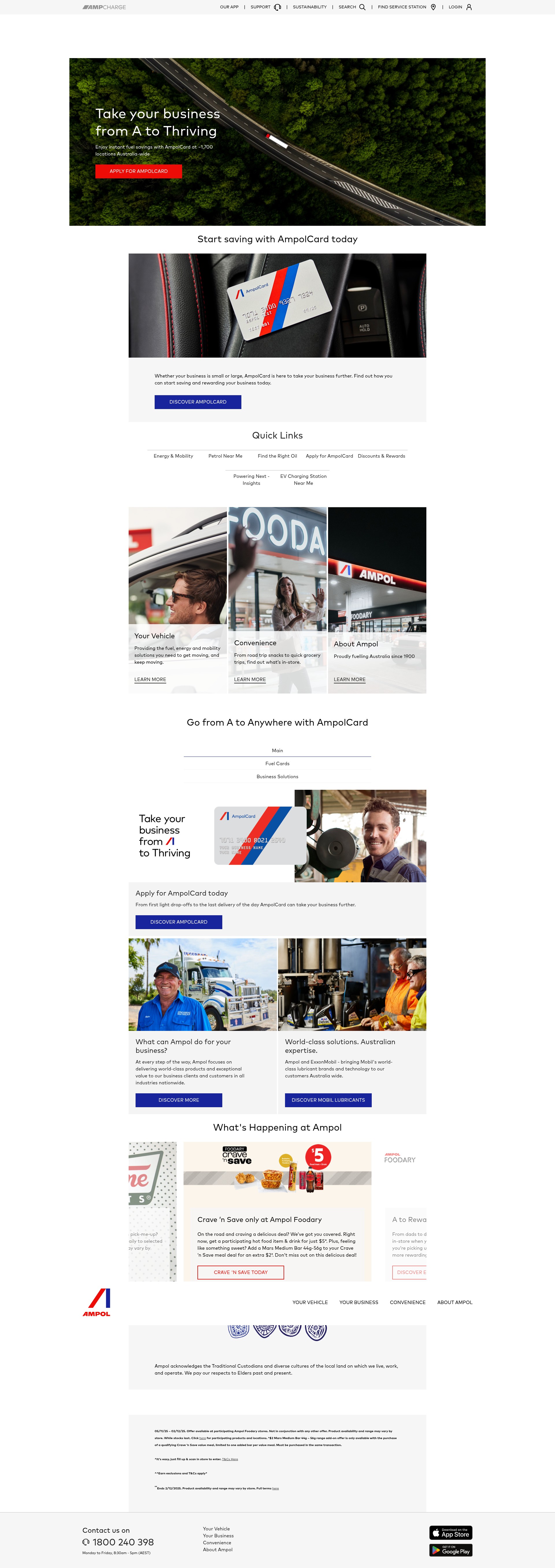 Screenshot of www.ampol.com.au