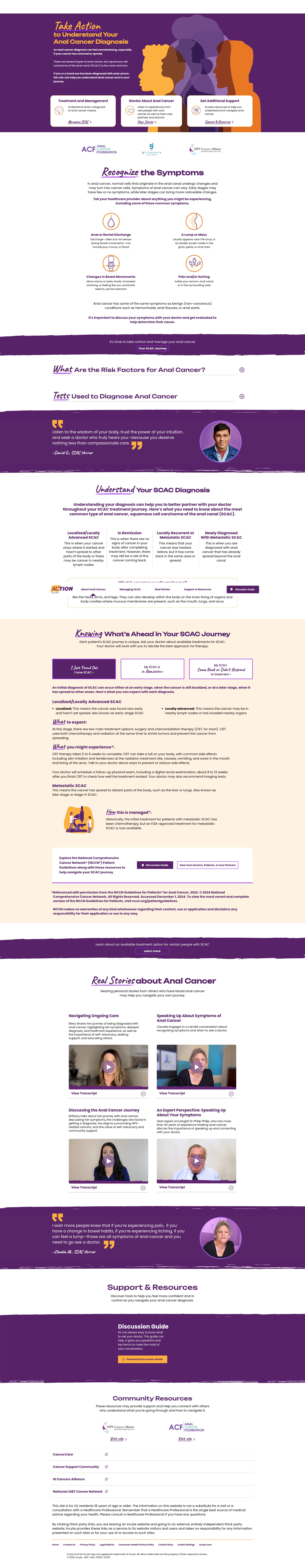 Screenshot of www.analcancer.com