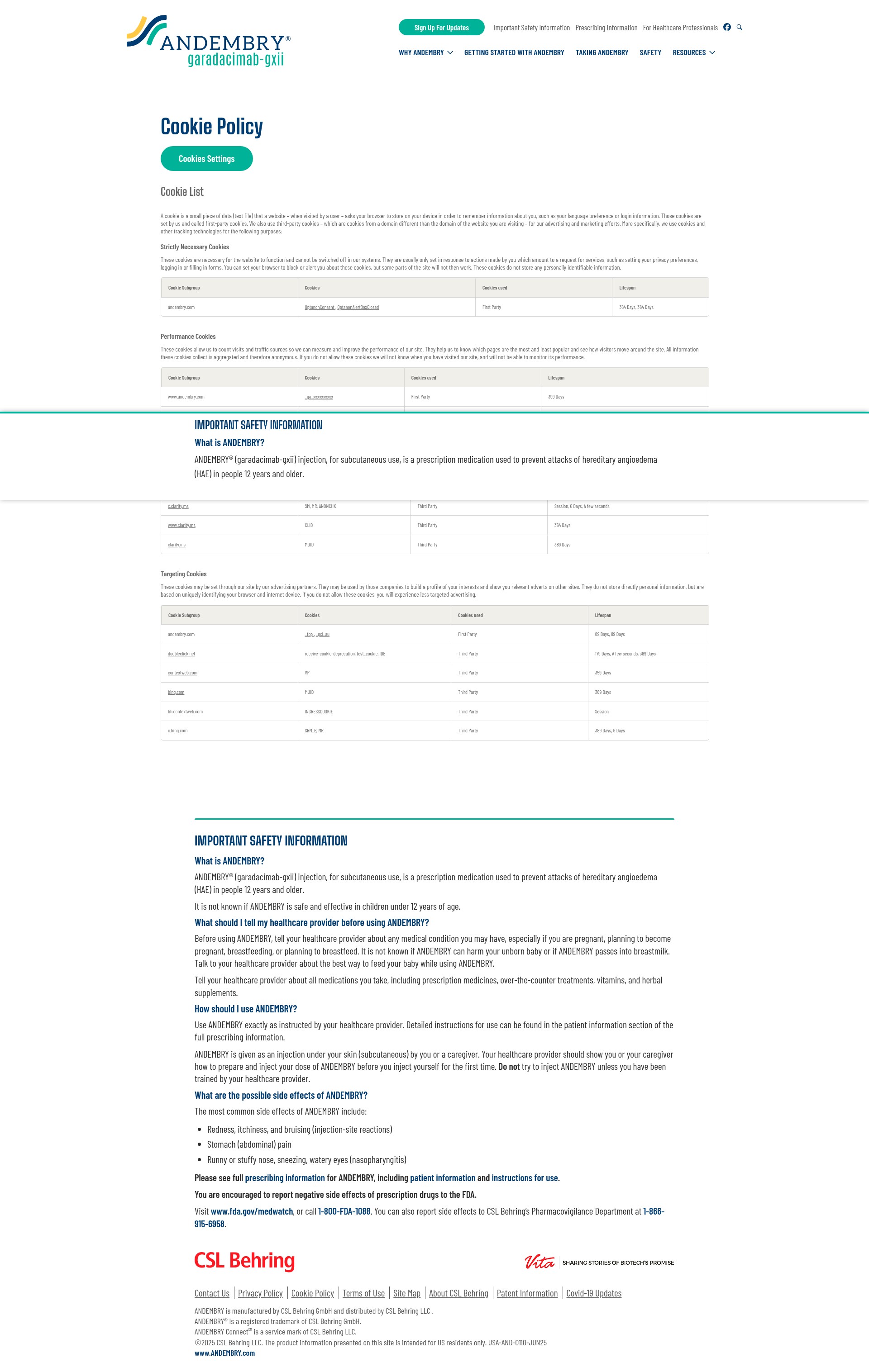 Screenshot of www.andembry.com