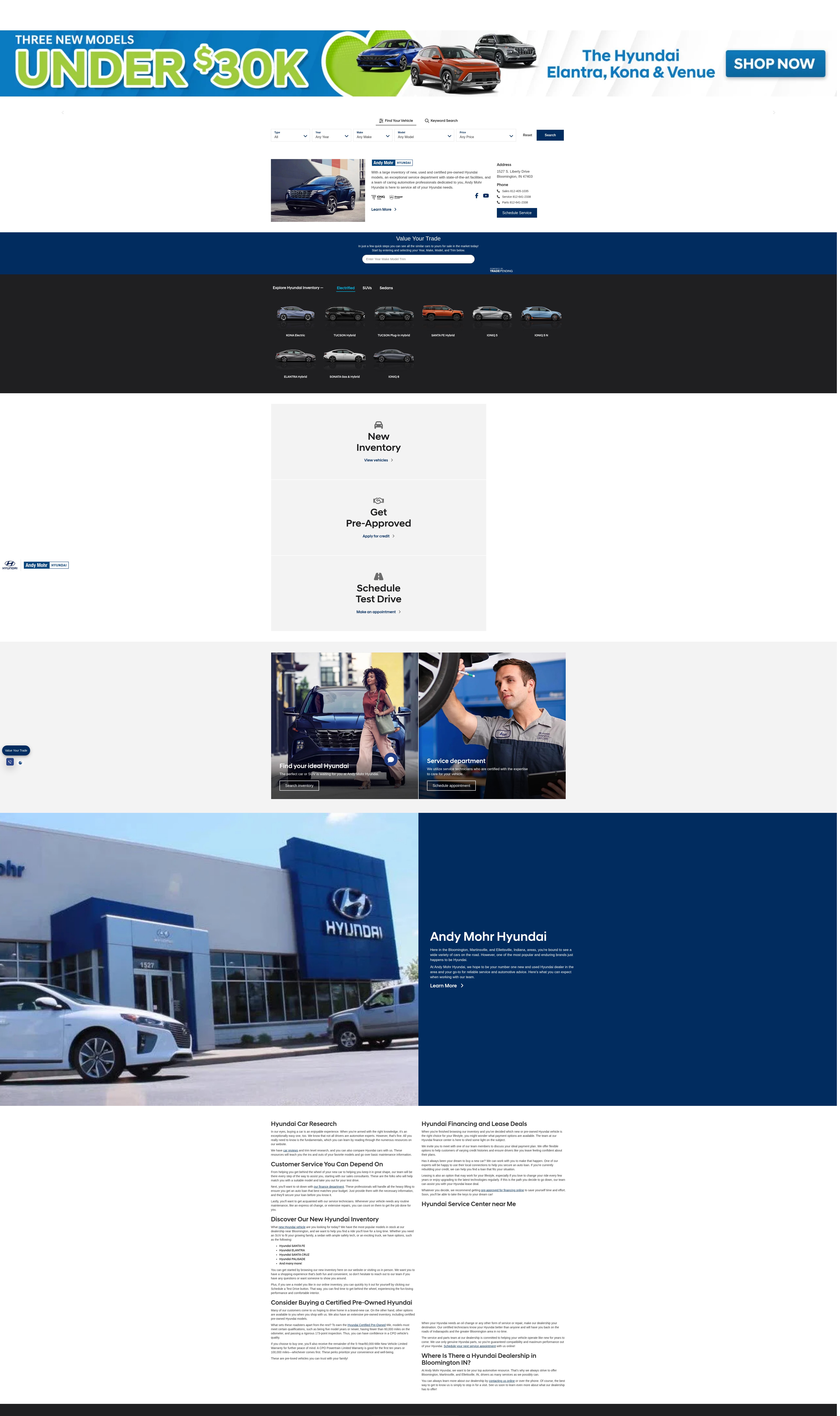 Screenshot of www.andymohrhyundai.com