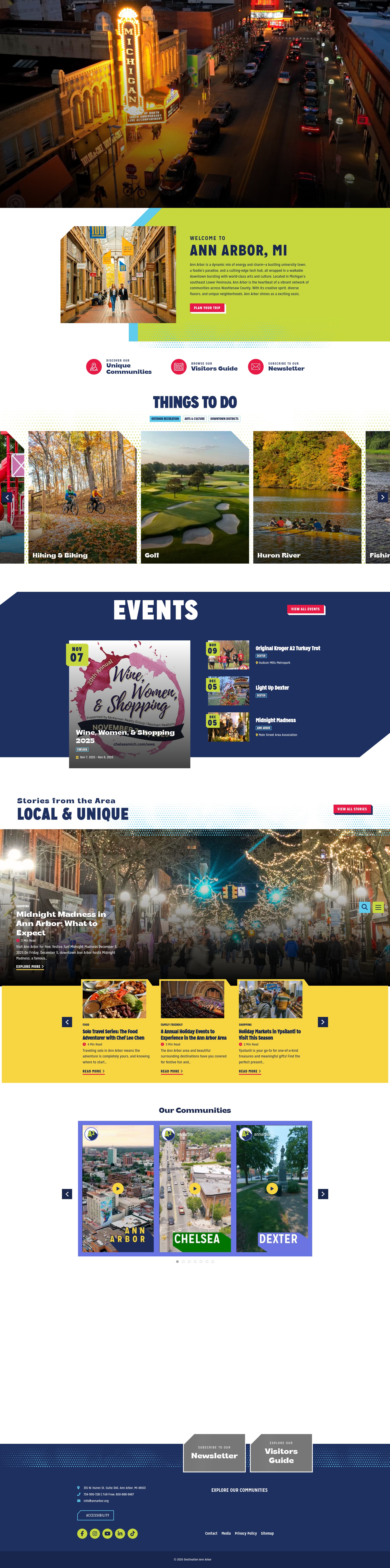 Screenshot of www.annarbor.org