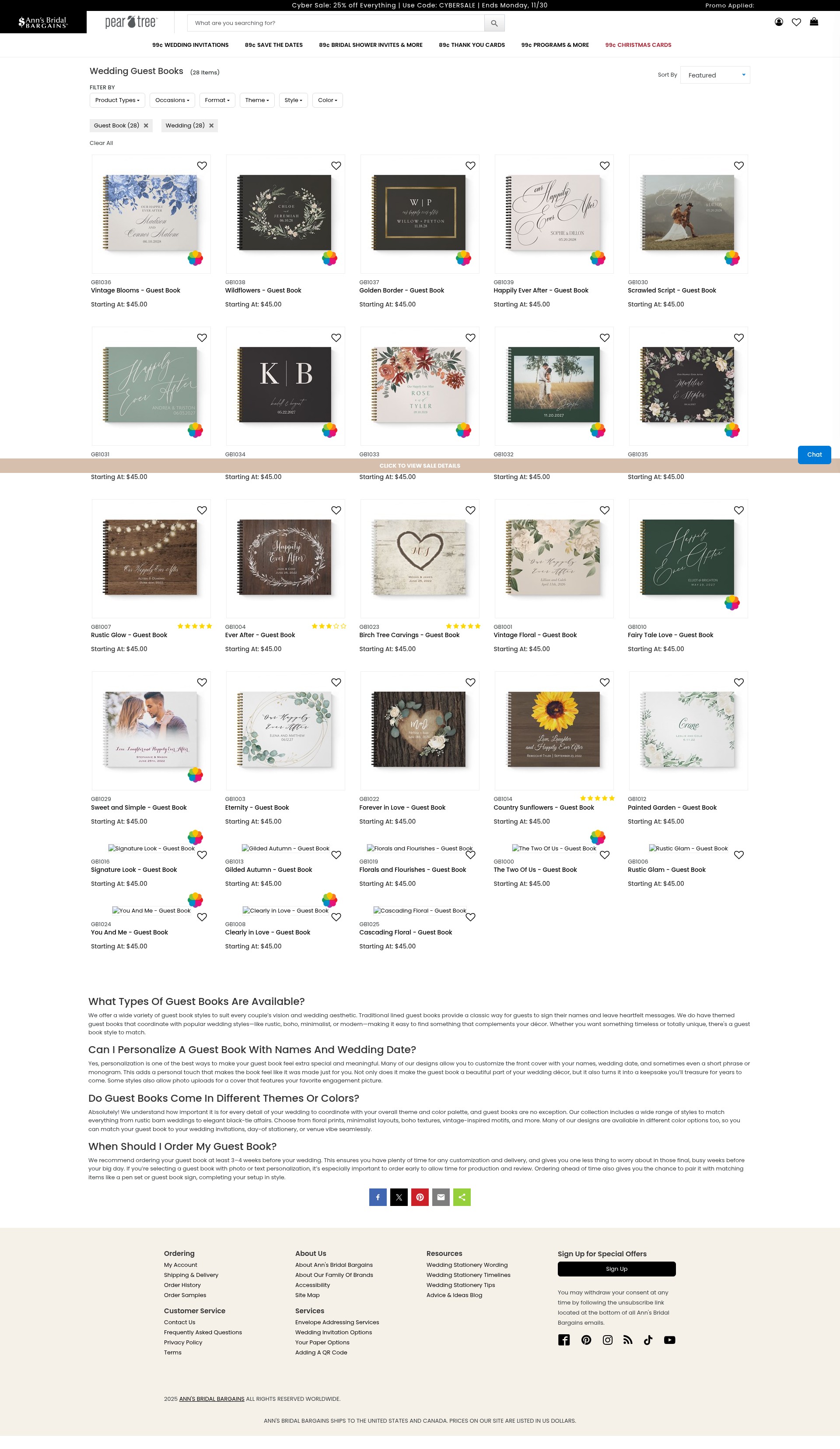 Screenshot of www.annsbridalbargains.com