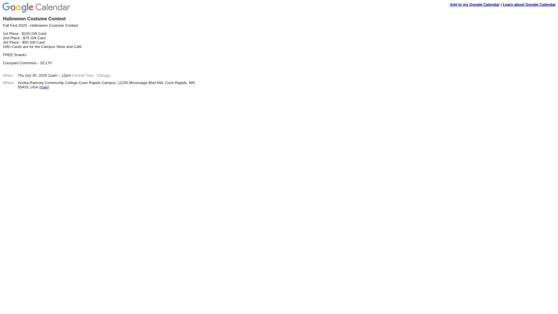 Screenshot of www.anokaramsey.edu