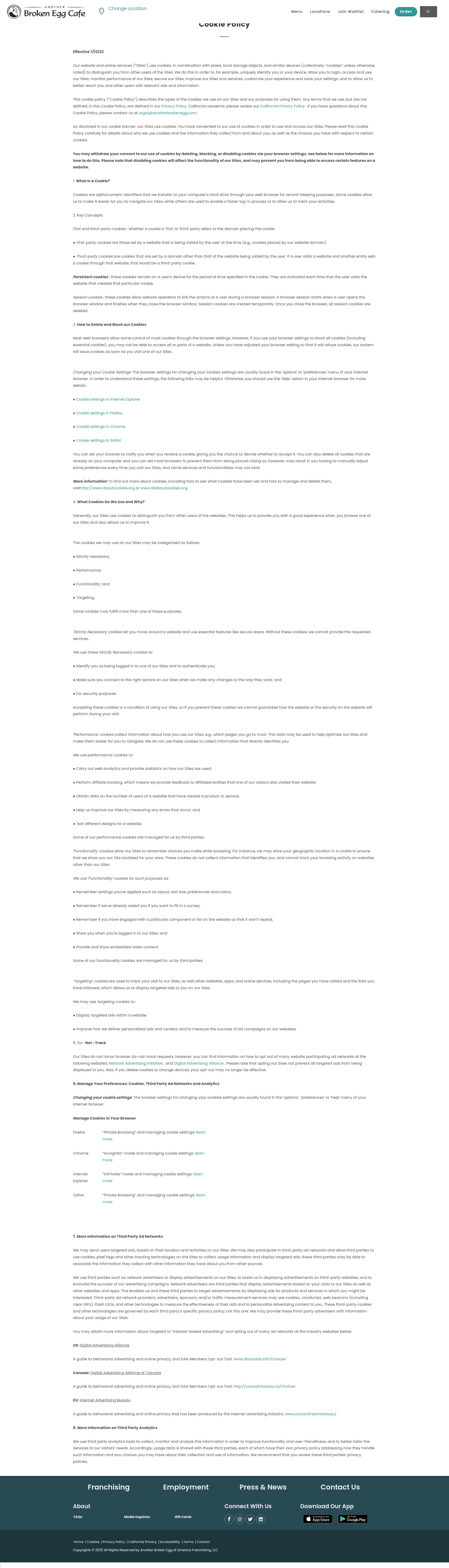 Screenshot of www.anotherbrokenegg.com