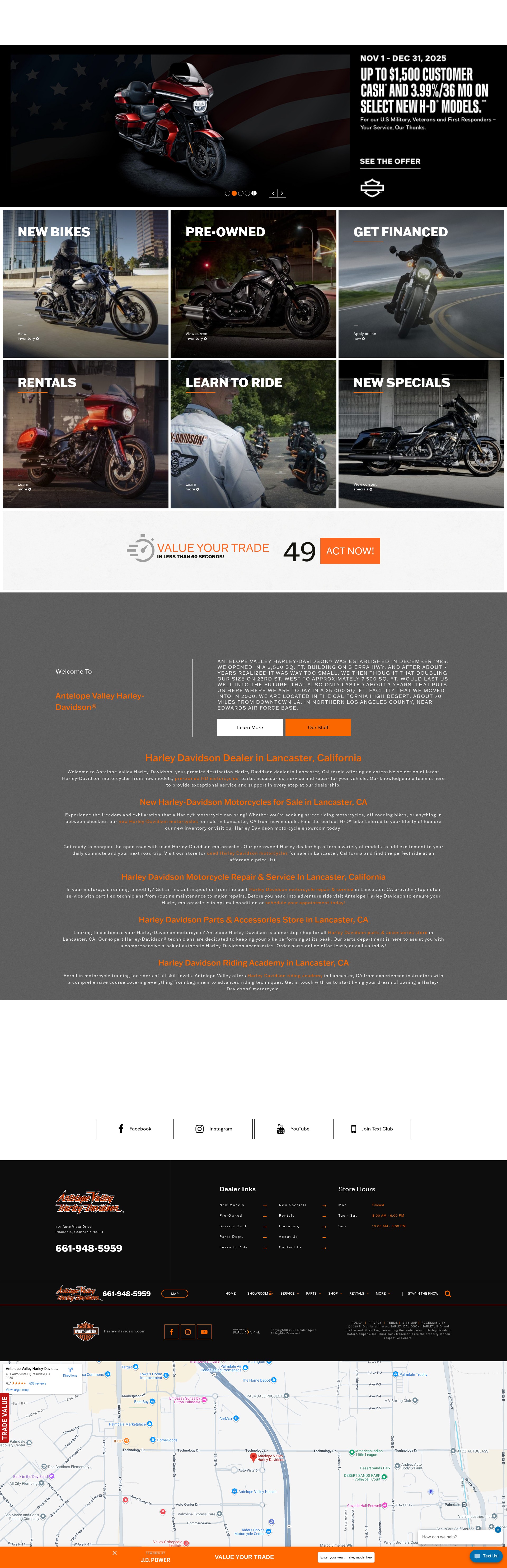 Screenshot of www.antelopevalleyhd.com