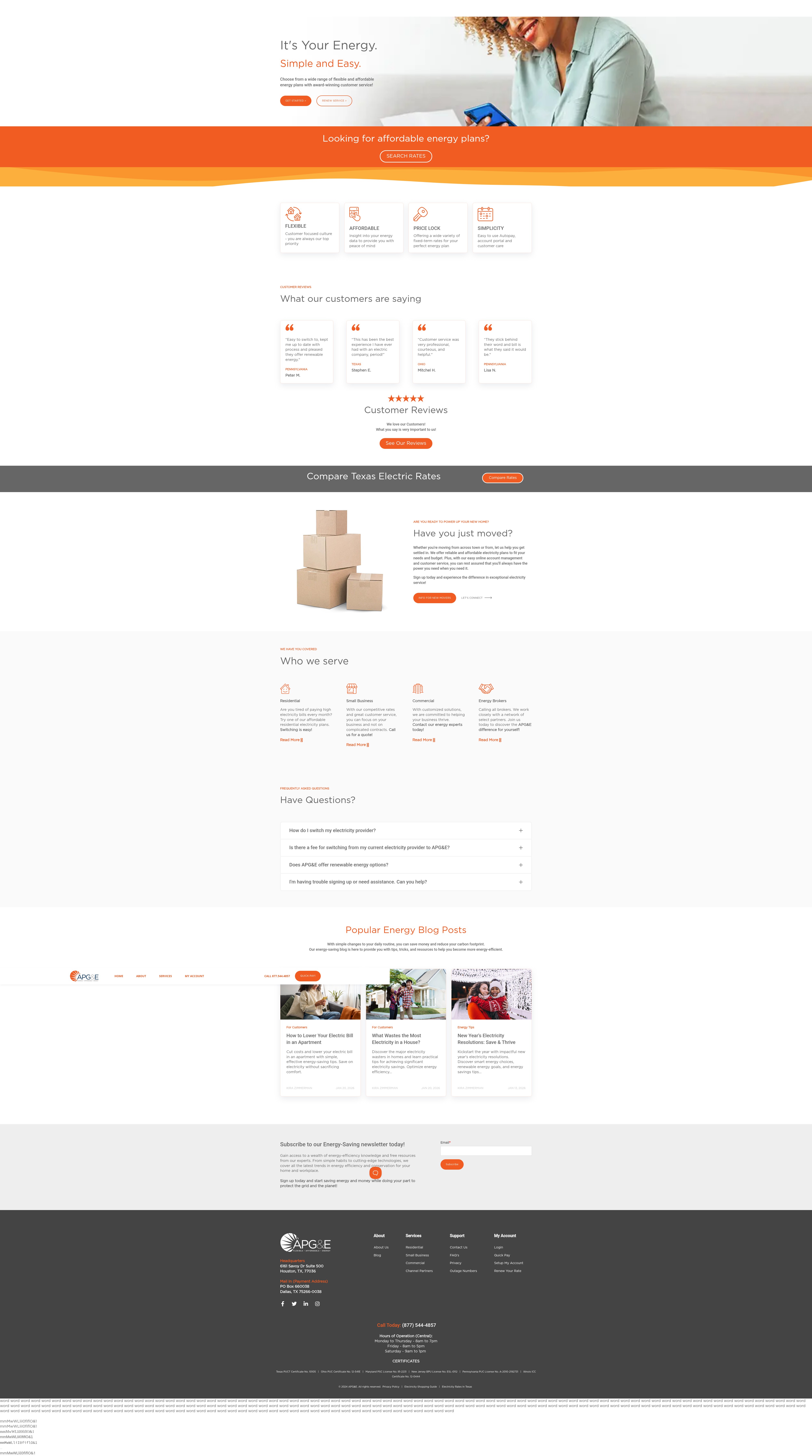 Screenshot of www.apge.com