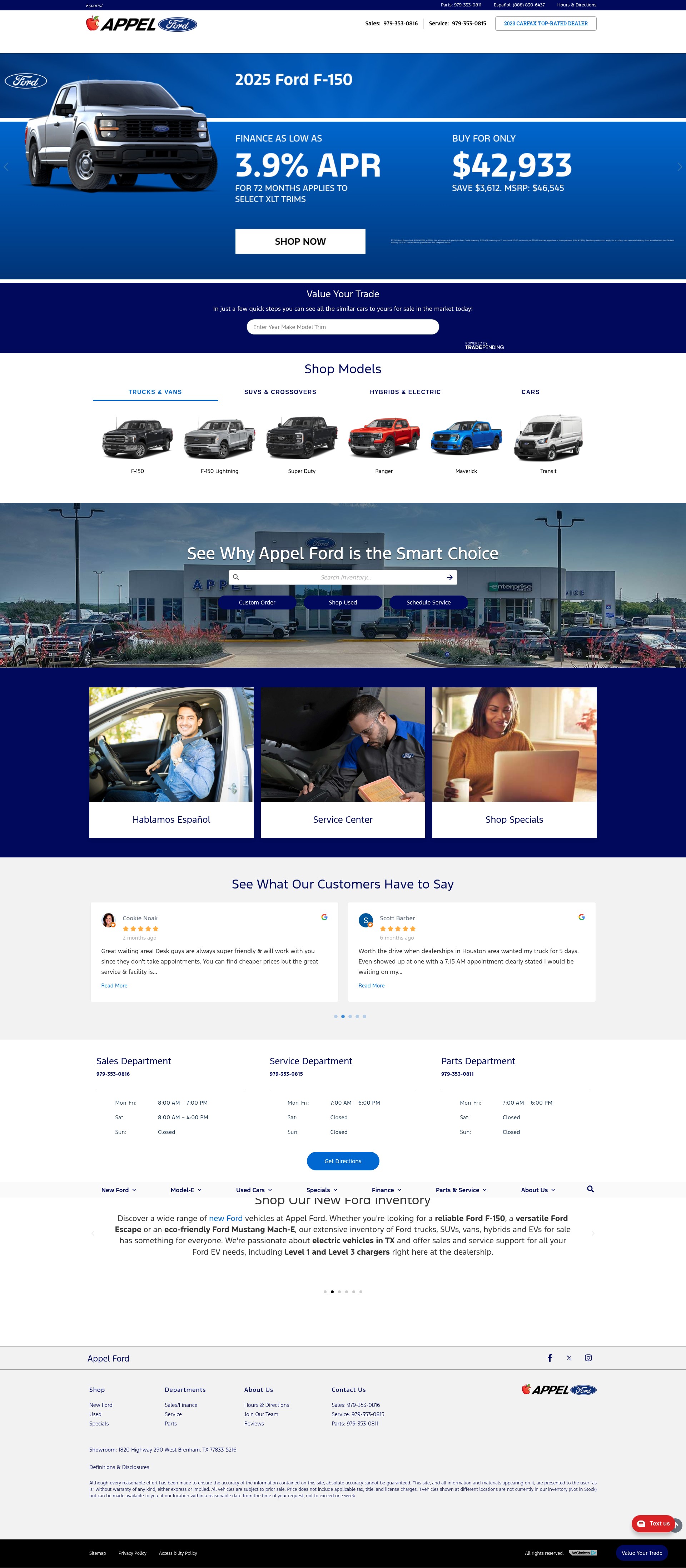 Screenshot of www.appelford.com