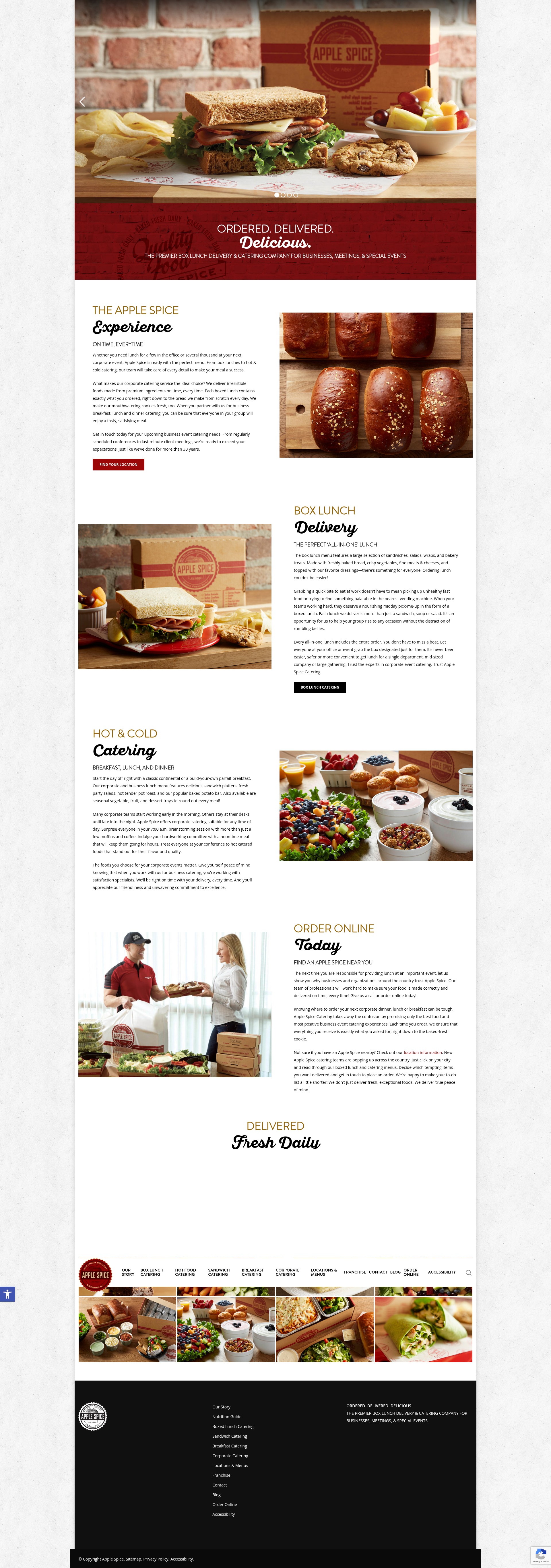 Screenshot of www.applespice.com
