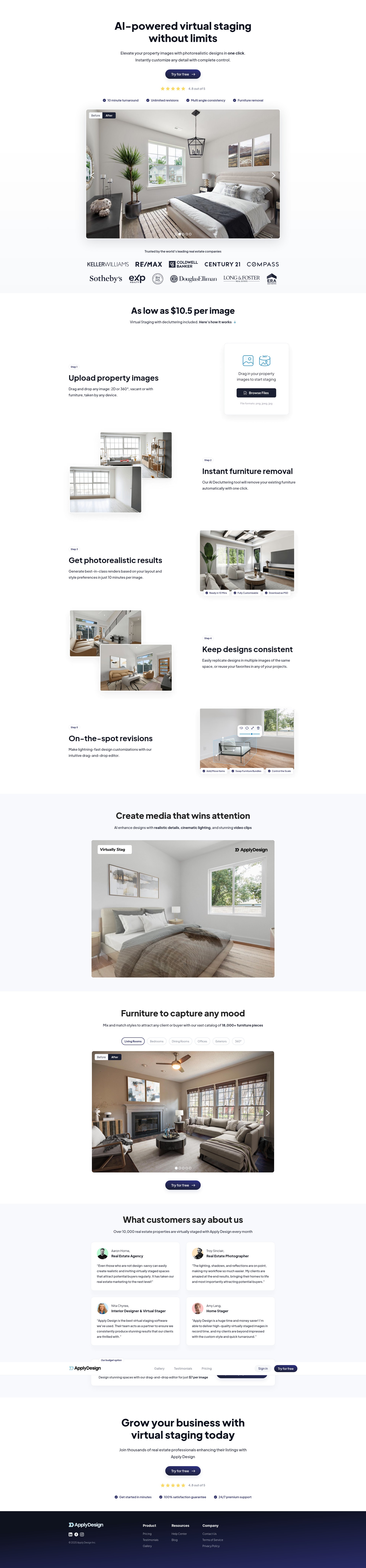 Screenshot of www.applydesign.io